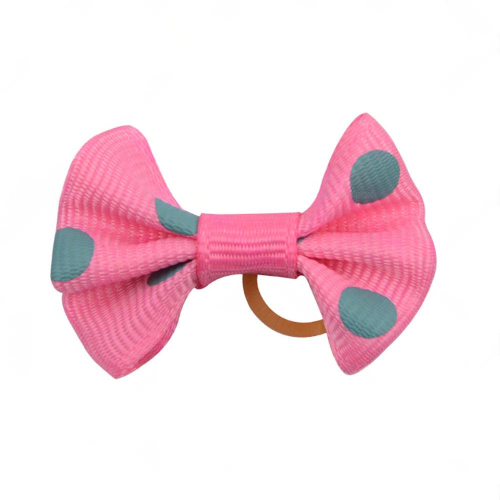 Up To 100PCS Pet Small Dog Hair Bows Rubber Bands Puppy Cat Grooming Accessory