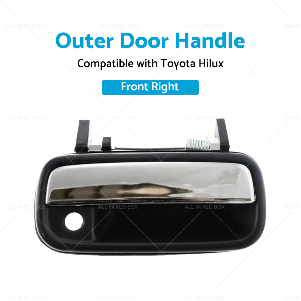 {{ Chrome Front Right Outer Door Handle Suitable For Toyota Hilux 1988-1997 }} - Buy Car Parts Online at {{ Kaka Auto Parts }}.