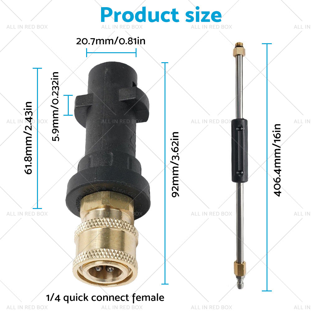 Suitable For Karcher K2-K7 Pressure Washer Extension Wand Lance Adapter Parts