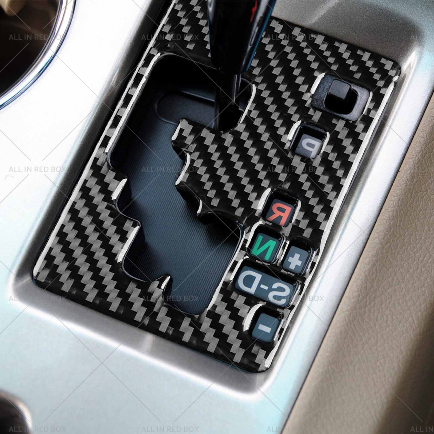 {{ 2pcs Carbon Fiber Gear Shift Console Trim Suitable For Toyota Kluger 08-13 }} - Buy Car Parts Online at {{ Kaka Auto Parts }}.