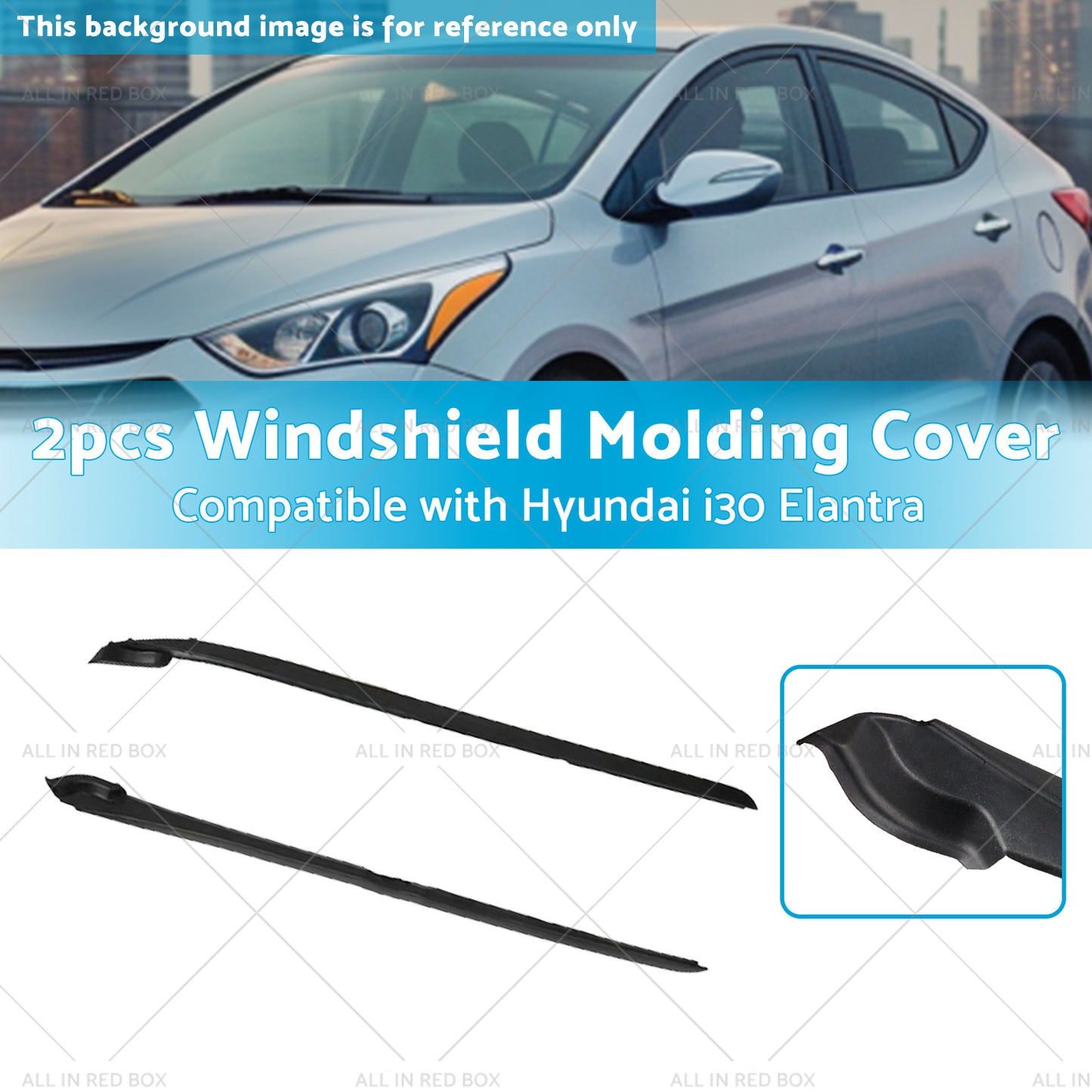 {{ Front Windshield Molding Garnish Side Pillar Cover Suitable for Hyundai I30 }} - Buy Car Parts Online at {{ Kaka Auto Parts }}.