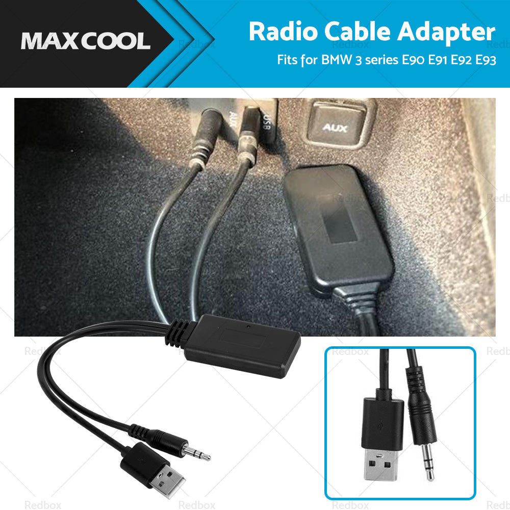 Car Bluetooth-compatible Radio AUX Cable Adapter Accessories For BMW E90 E91 E92