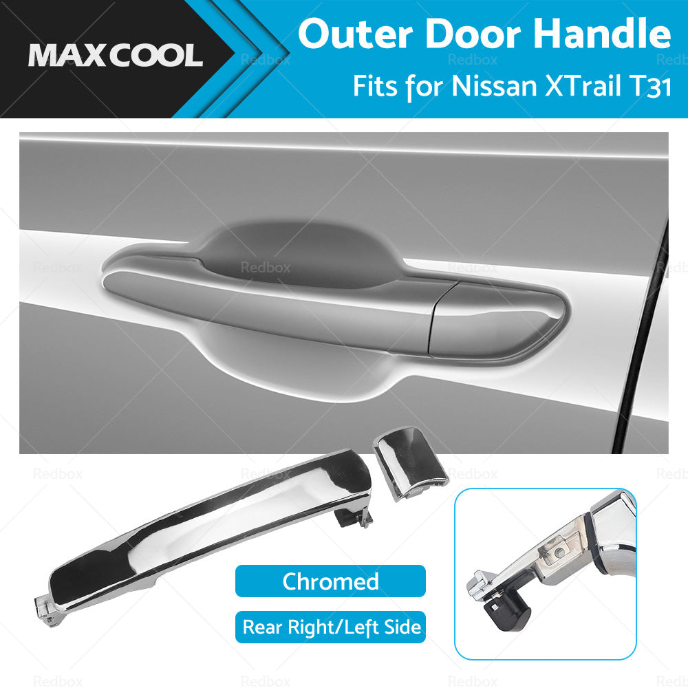 For Nissan XTrail T31 2007-2013 REAR LH Left or RH Right Outer Door Handle Chrome