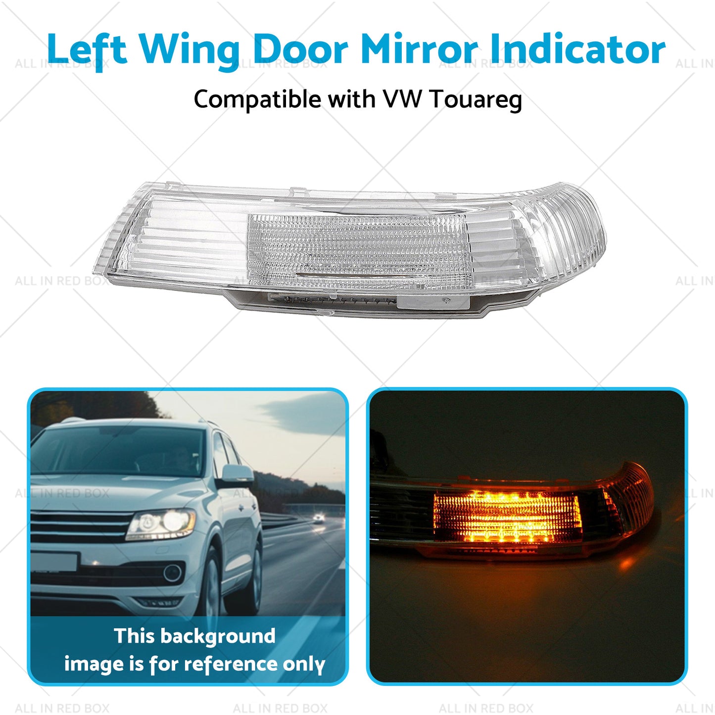 {{ Front Left Wing Door Mirror Indicator Suitable for VW Touareg 7L 09 or 03-11 or 06 }} - Buy Car Parts Online at {{ Kaka Auto Parts }}.