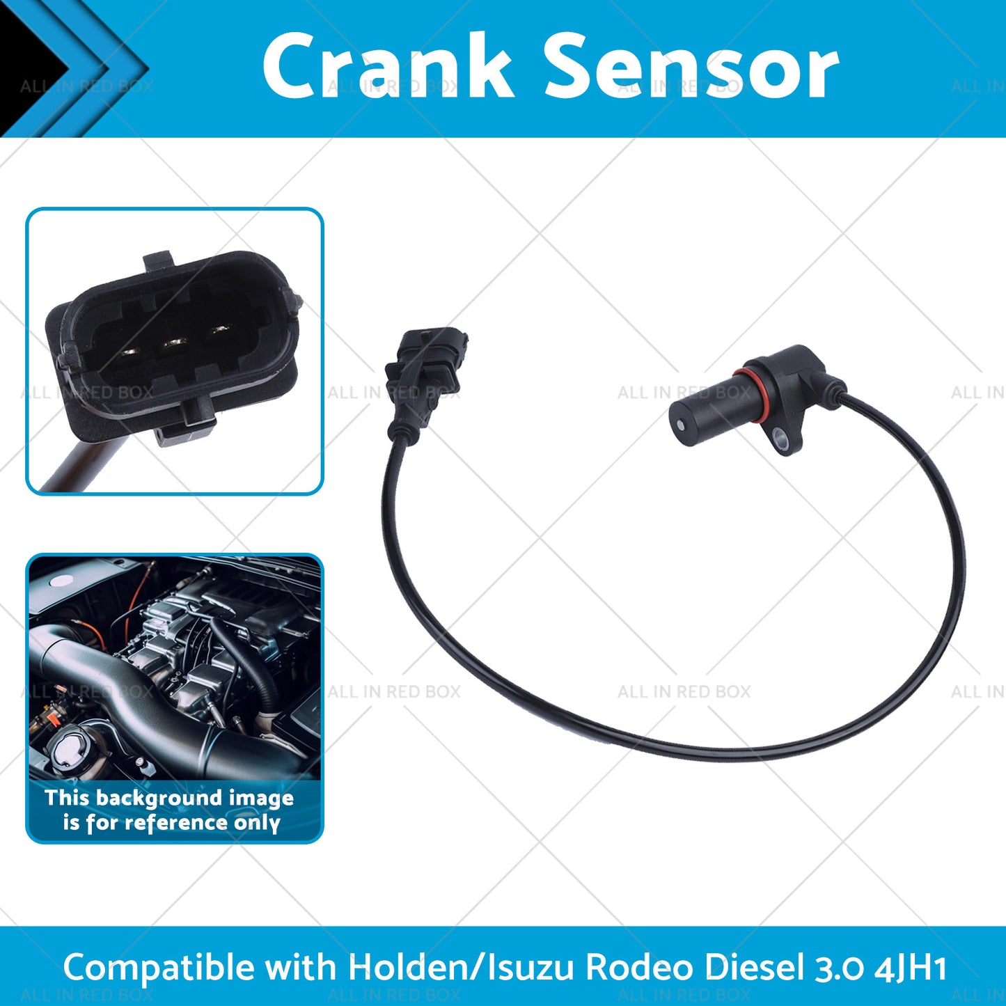 {{ 8973244022 Crank Sensor Suitable for Holden or Isuzu Rodeo Diesel 3. 0 4JH1 03-07 }} - Buy Car Parts Online at {{ Kaka Auto Parts }}.