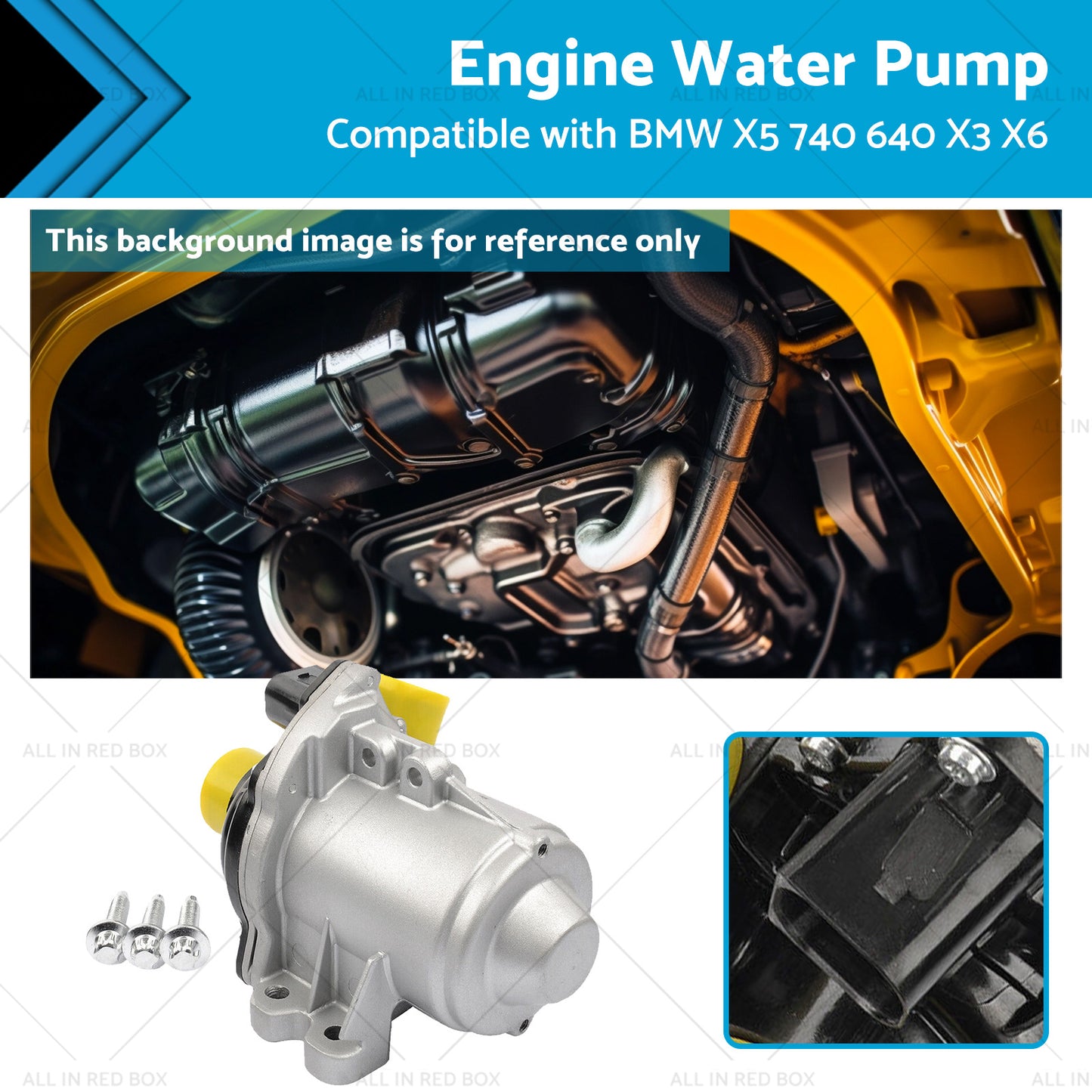 {{ 11517588885 11517563659 Electric Water Pump Suitable for BMW X5 740 640 X3 X6 }} - Buy Car Parts Online at {{ Kaka Auto Parts }}.