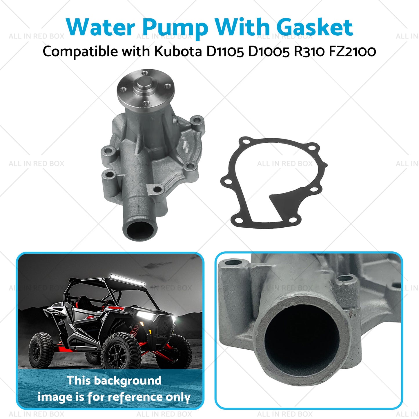 {{ 6680278 Water Pump With Gasket Suitable for Kubota D1105 D1005 R310 FZ2100 }} - Buy Car Parts Online at {{ Kaka Auto Parts }}.