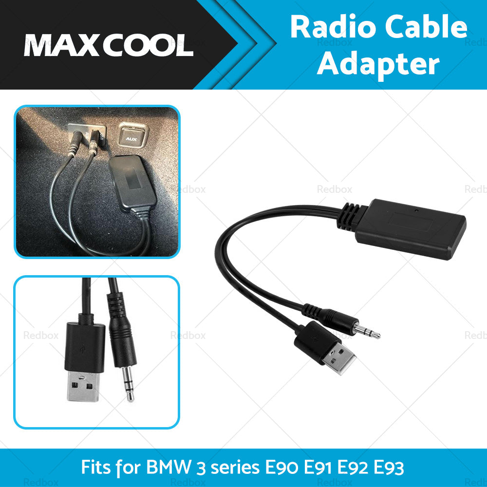 Car Bluetooth-compatible Radio AUX Cable Adapter Accessories For BMW E90 E91 E92