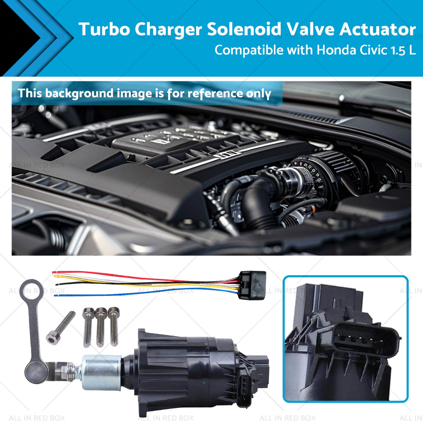 {{ K6T52372 Turbo Charger Solenoid Valve Actuator Suitable for Honda Civic 1. 5 L }} - Buy Car Parts Online at {{ Kaka Auto Parts }}.