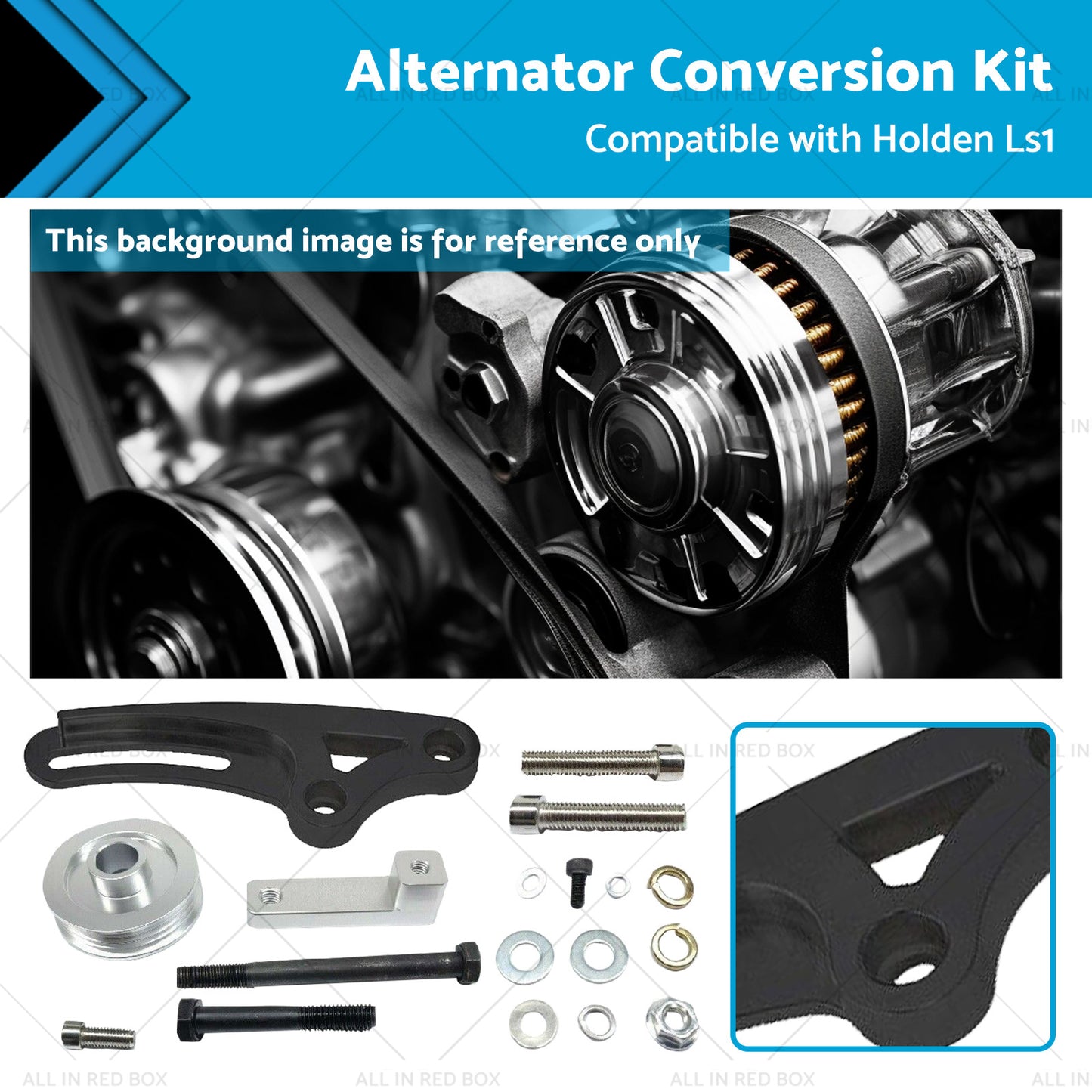 {{ Alternator Conversion Kit Suitable for Holden Ls1 Skyline R32 RB30 RB26 R33 R34 }} - Buy Car Parts Online at {{ Kaka Auto Parts }}.