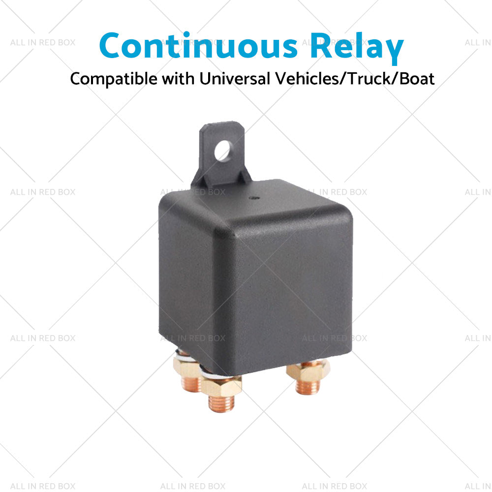 {{ 12V DC 250A Continuous Relay Heavy Duty 5 Pin Power Switch for Truck Boat Marine }} - Buy Car Parts Online at {{ Kaka Auto Parts }}.