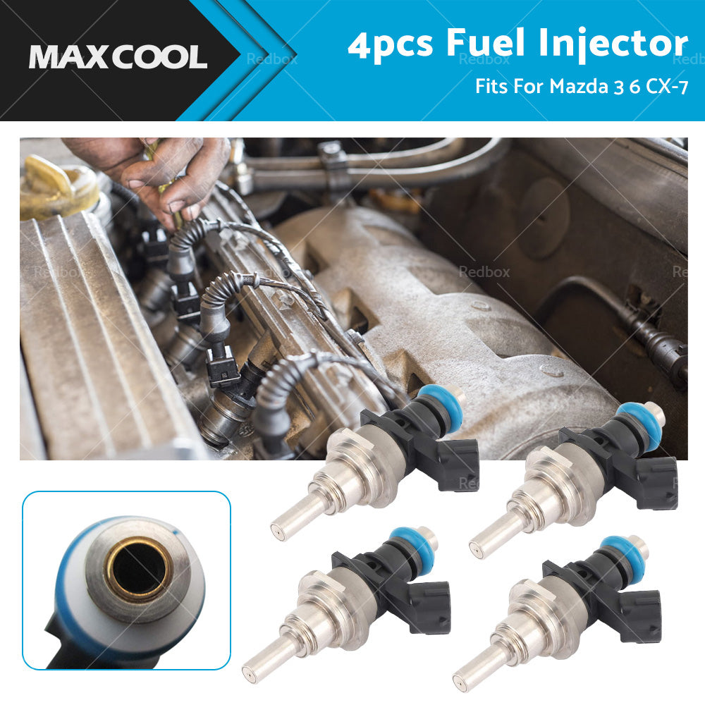 {{ 4PCS Fuel Injector Suitable For Mazda 3 BK 6 CX7 L3 2. 3L DOHC Turbo E7T20171 }} - Buy Car Parts Online at {{ Kaka Auto Parts }}.