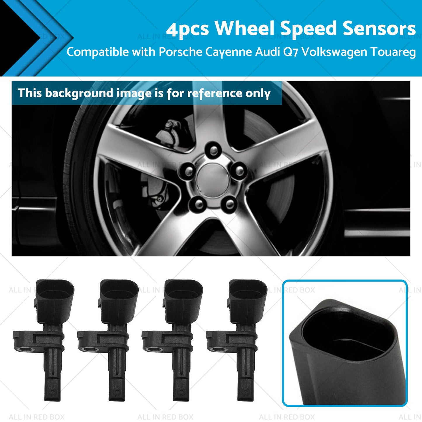 {{ 4x Wheel Speed Sensor Suitablefor Audi Q7 4LB Porsche Cayenne 92A VW Touareg 7P5 }} - Buy Car Parts Online at {{ Kaka Auto Parts }}.