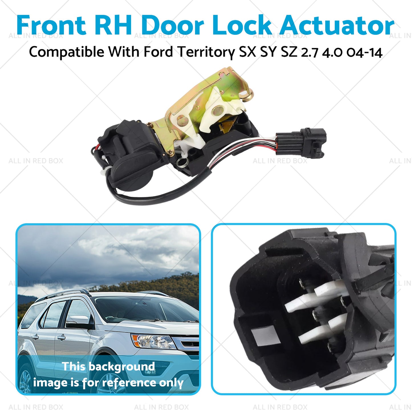 Door Lock Actuator Front Right Suitable For Ford Territory SX SY SZ 4.0L 2004-14