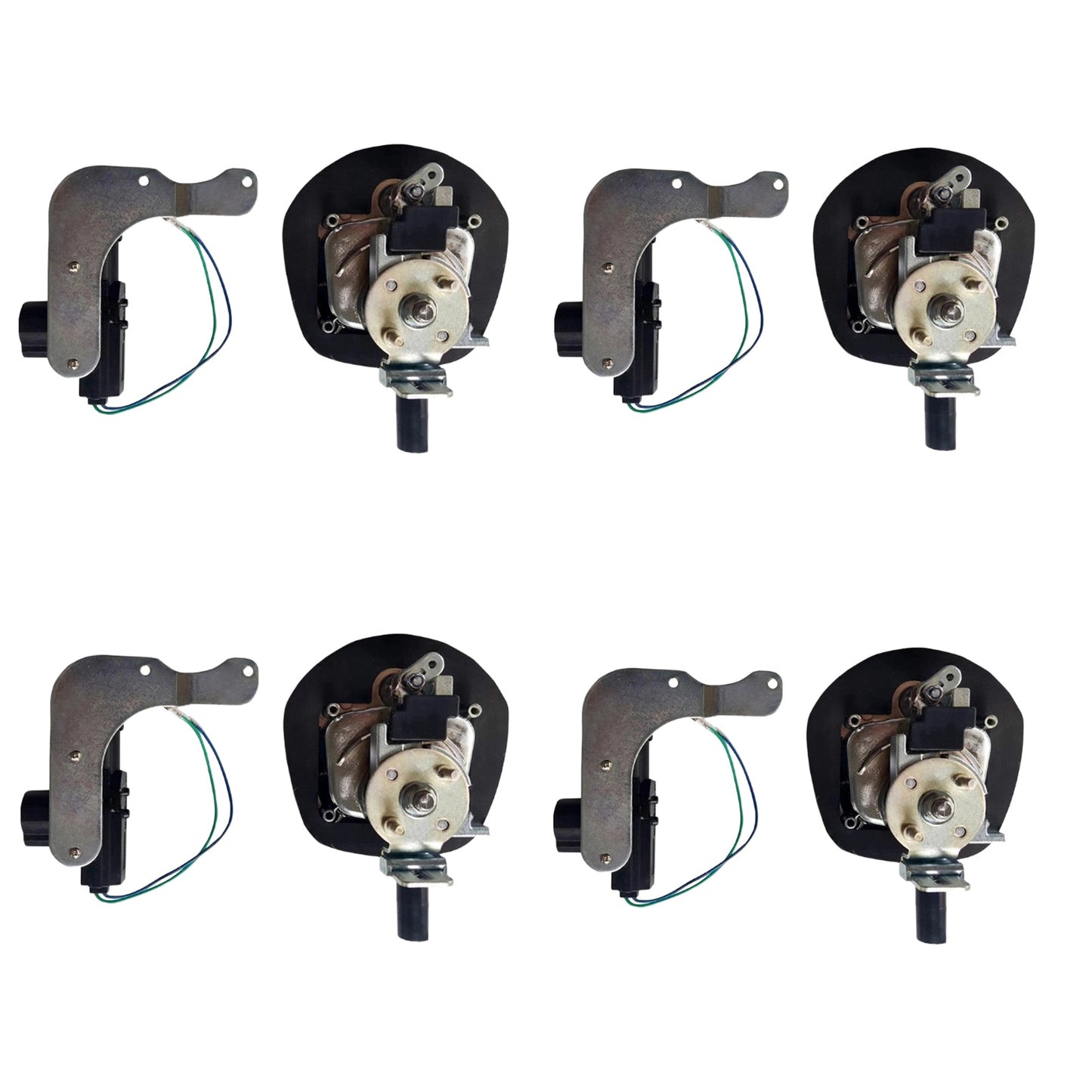 4 Set Chrome Power Operated Recessed Folding Whale Tail T-Lock Handle Toolbox