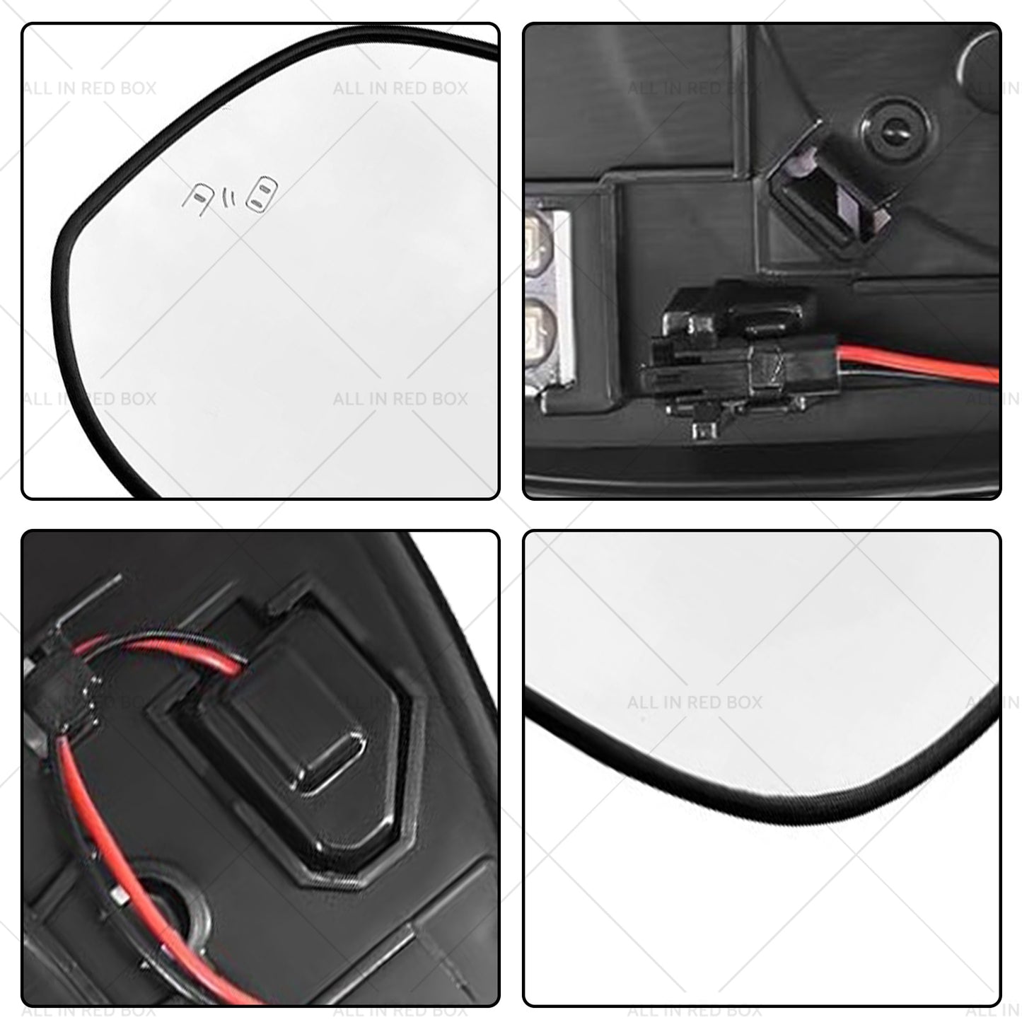 {{ Left Passenger Side Mirror Glass Suitable for Toyota RAV4 2016-2018 }} - Buy Car Parts Online at {{ Kaka Auto Parts }}.