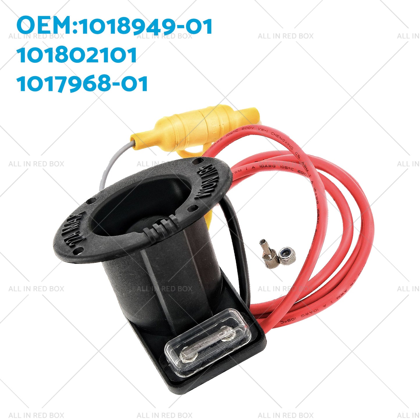 {{ 48V Golf Car Charger Receptacle and Fuse Assembly Suitable for Club Car DS 2000-Up }} - Buy Car Parts Online at {{ Kaka Auto Parts }}.