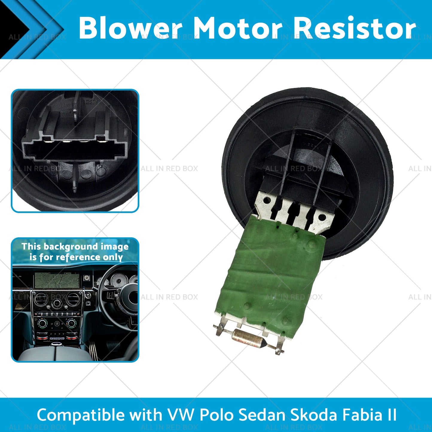{{ 6Q0959263 Blower Motor Resistor Suitable for VW Polo Sedan Skoda Fabia II 07- }} - Buy Car Parts Online at {{ Kaka Auto Parts }}.