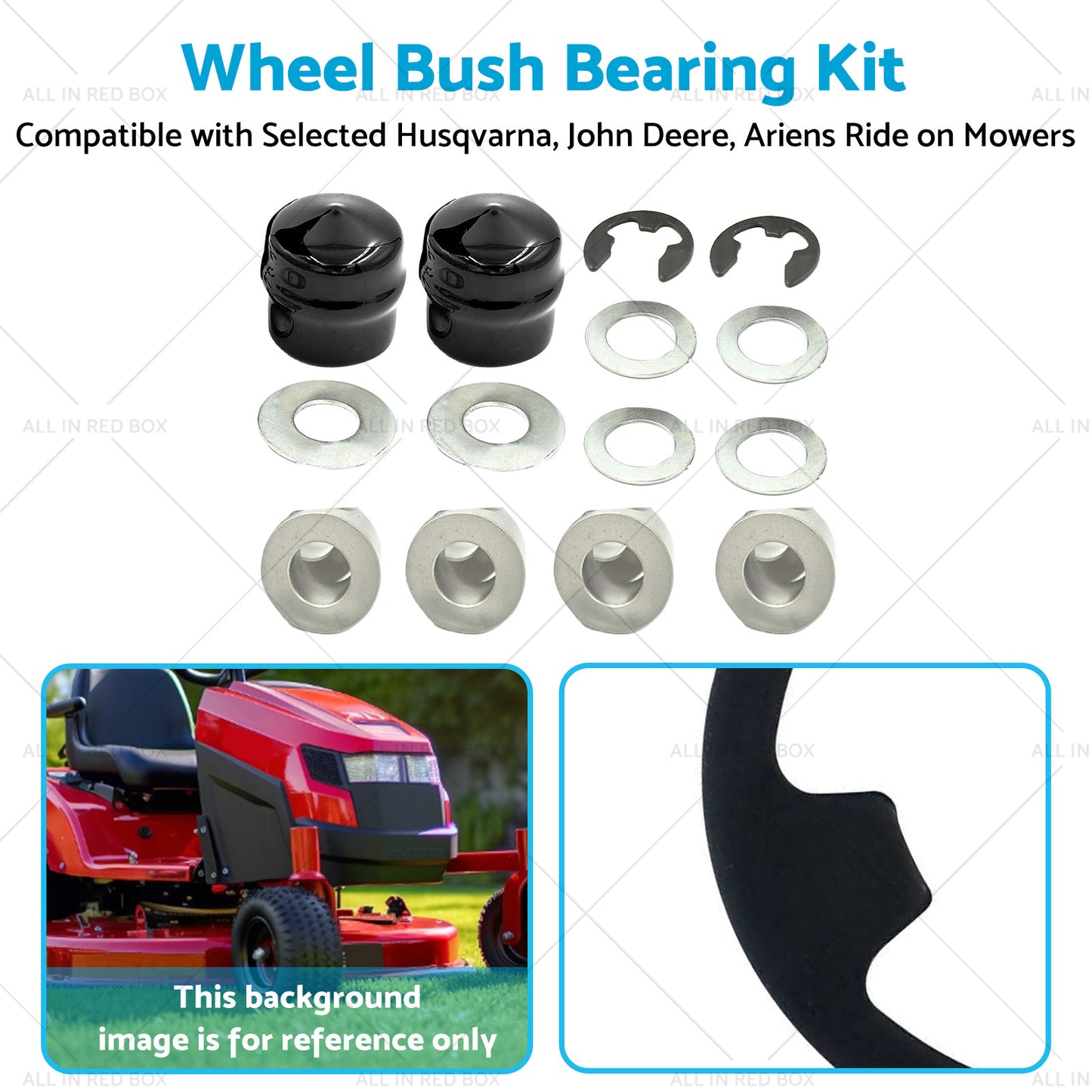 {{ Front Wheel Bush Bearing Kit Suitable for Husqvarna 532 00 9040 Ride on Mower }} - Buy Car Parts Online at {{ Kaka Auto Parts }}.