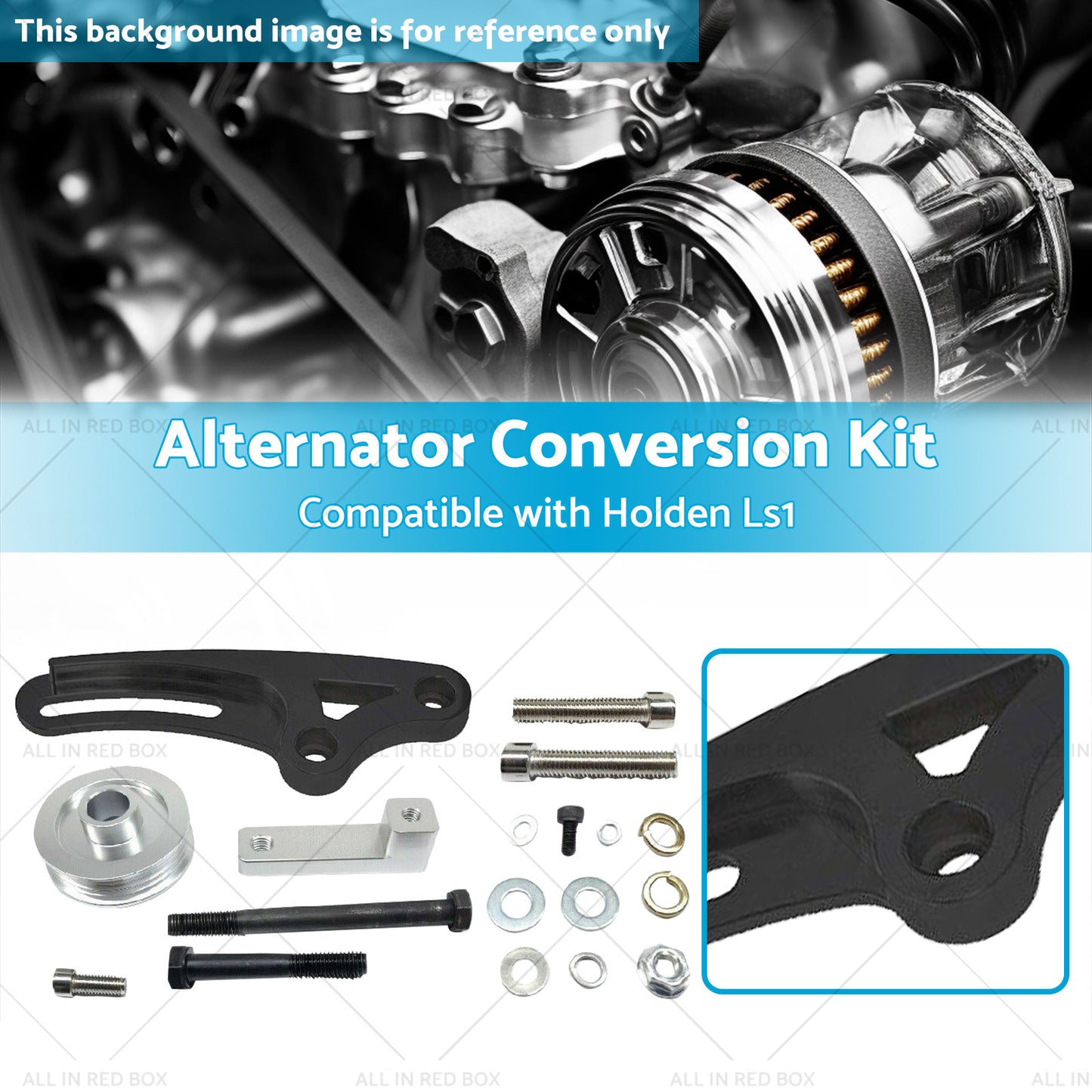 {{ Alternator Conversion Kit Suitable for Holden Ls1 Skyline R32 RB30 RB26 R33 R34 }} - Buy Car Parts Online at {{ Kaka Auto Parts }}.