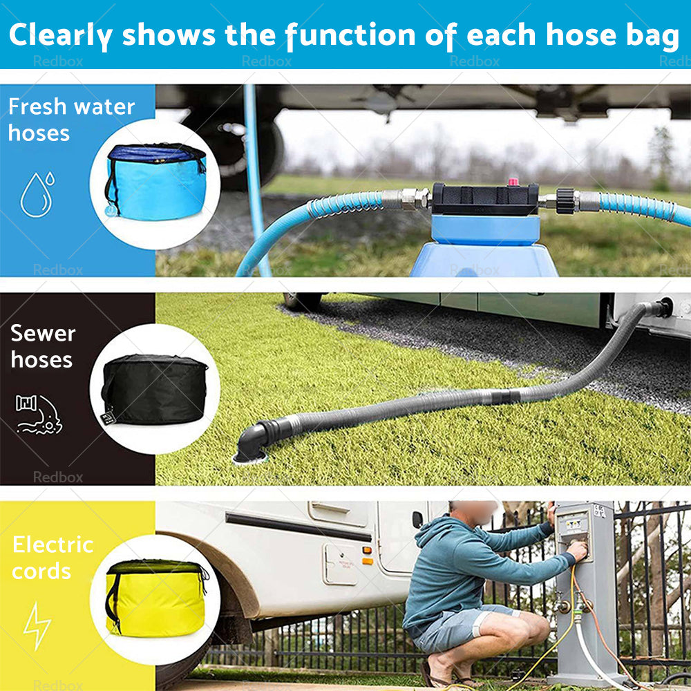 {{ Storage Bag Caravan Camping RV Cable Organizer Water Hose Electrical Cords }} - Buy Car Parts Online at {{ Kaka Auto Parts }}.