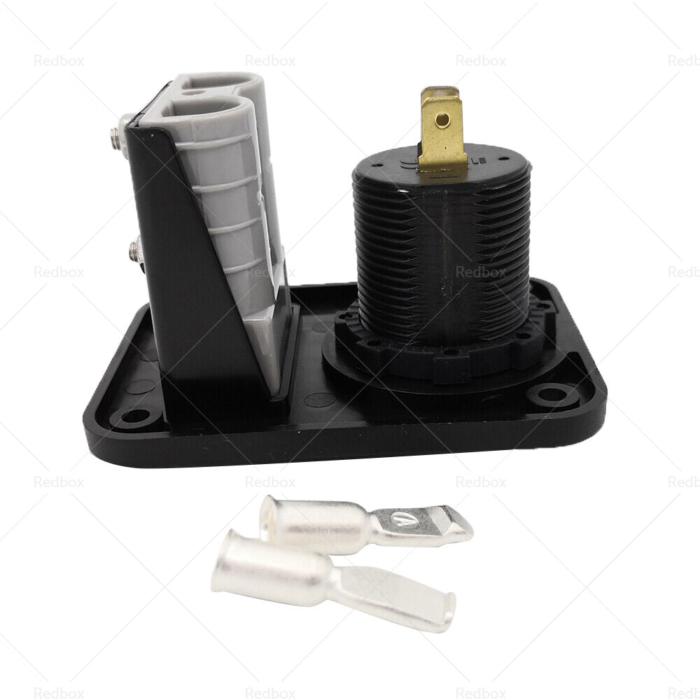 {{ 50 Amp Plug Dual USB Socket Flush Mount Recessed Plate QC 3. 0 3. 1A Port }} - Buy Car Parts Online at {{ Kaka Auto Parts }}.