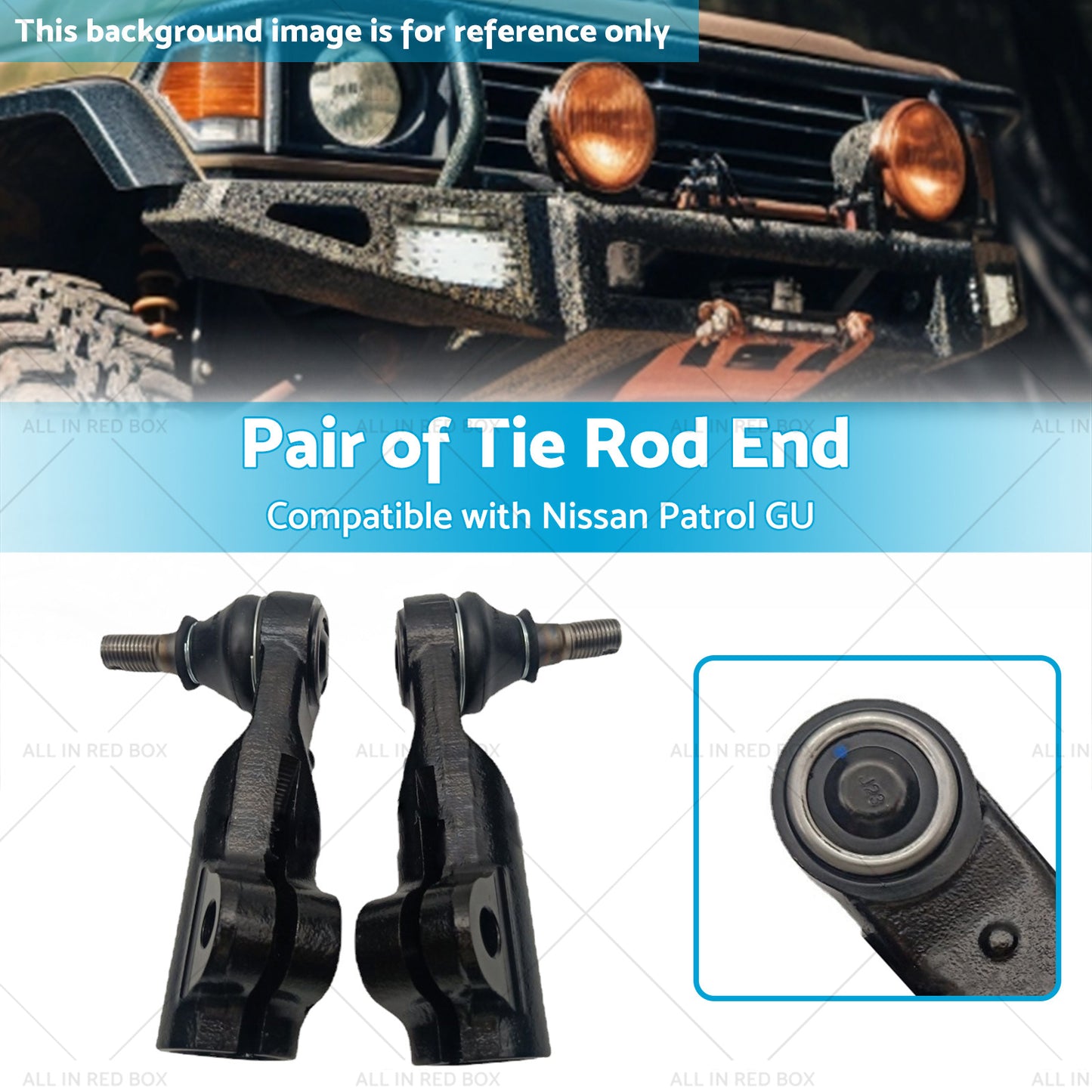 {{ Pair Tie Rod End Suitable For Nissan Patrol GU Y61 Series 4wd 03-On }} - Buy Car Parts Online at {{ Kaka Auto Parts }}.