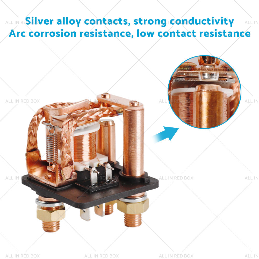 {{ 12V DC 250A Continuous Relay Heavy Duty 5 Pin Power Switch for Truck Boat Marine }} - Buy Car Parts Online at {{ Kaka Auto Parts }}.