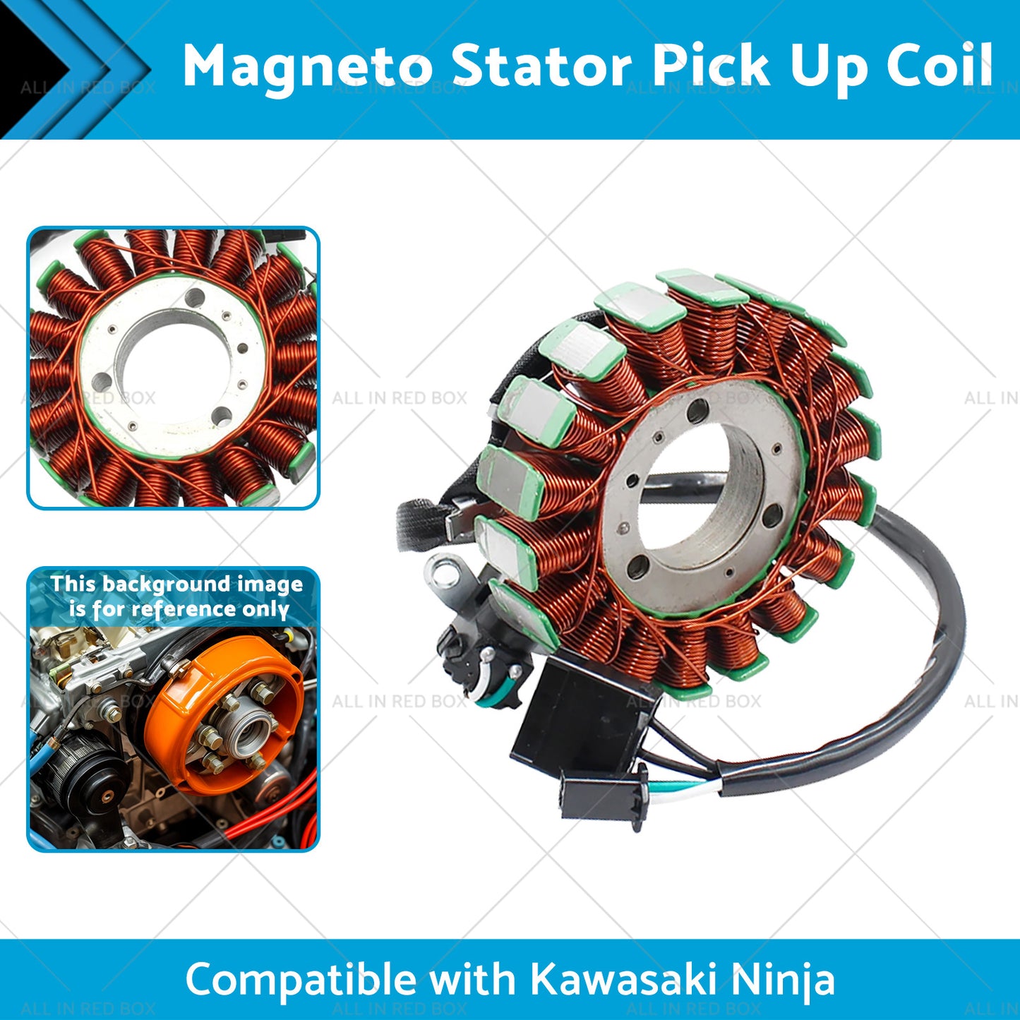 {{ Magneto Stator Pick Up Coil Suitable for Kawasaki Ninja 300 250 Z250 Z300 13-17 }} - Buy Car Parts Online at {{ Kaka Auto Parts }}.