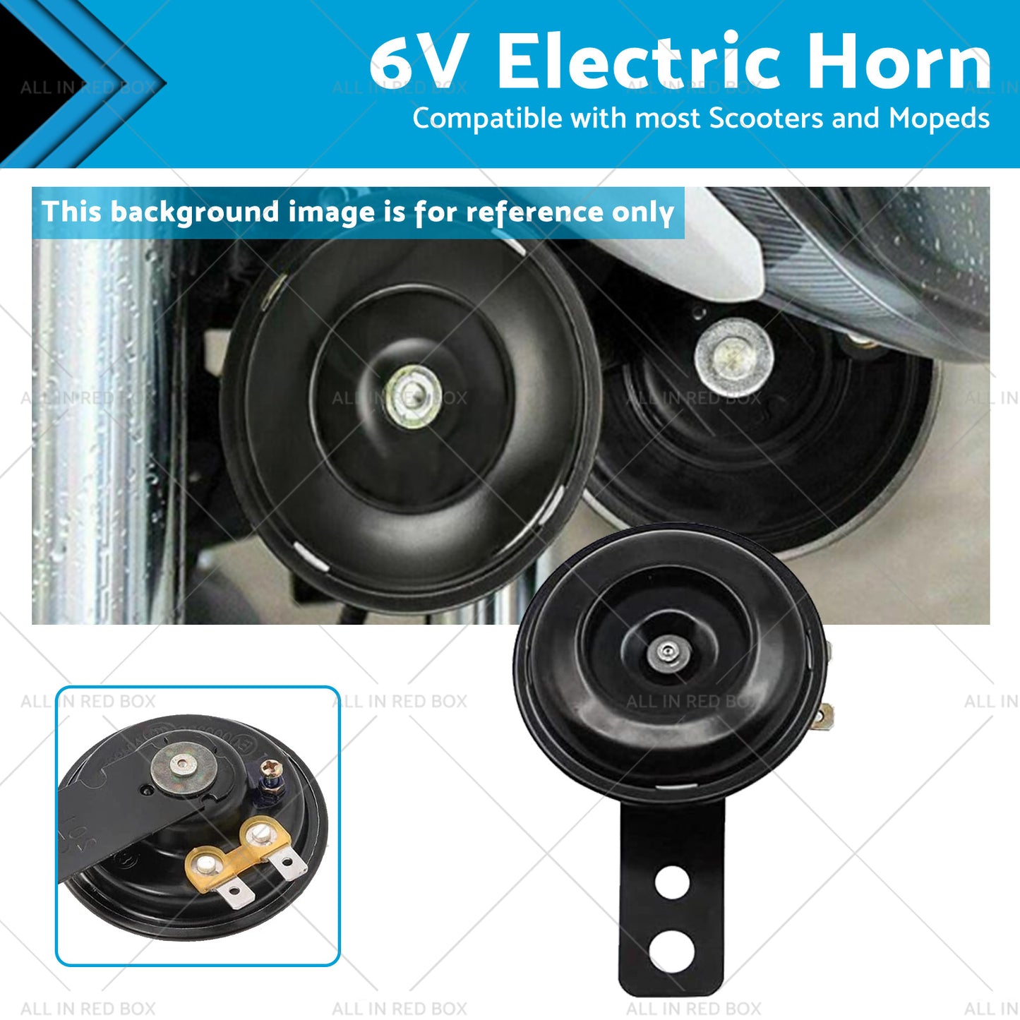{{ 6V Universal Motorcycle Horn Suitable For Suzuki Gokart Buggy Scooter Yamaha }} - Buy Car Parts Online at {{ Kaka Auto Parts }}.