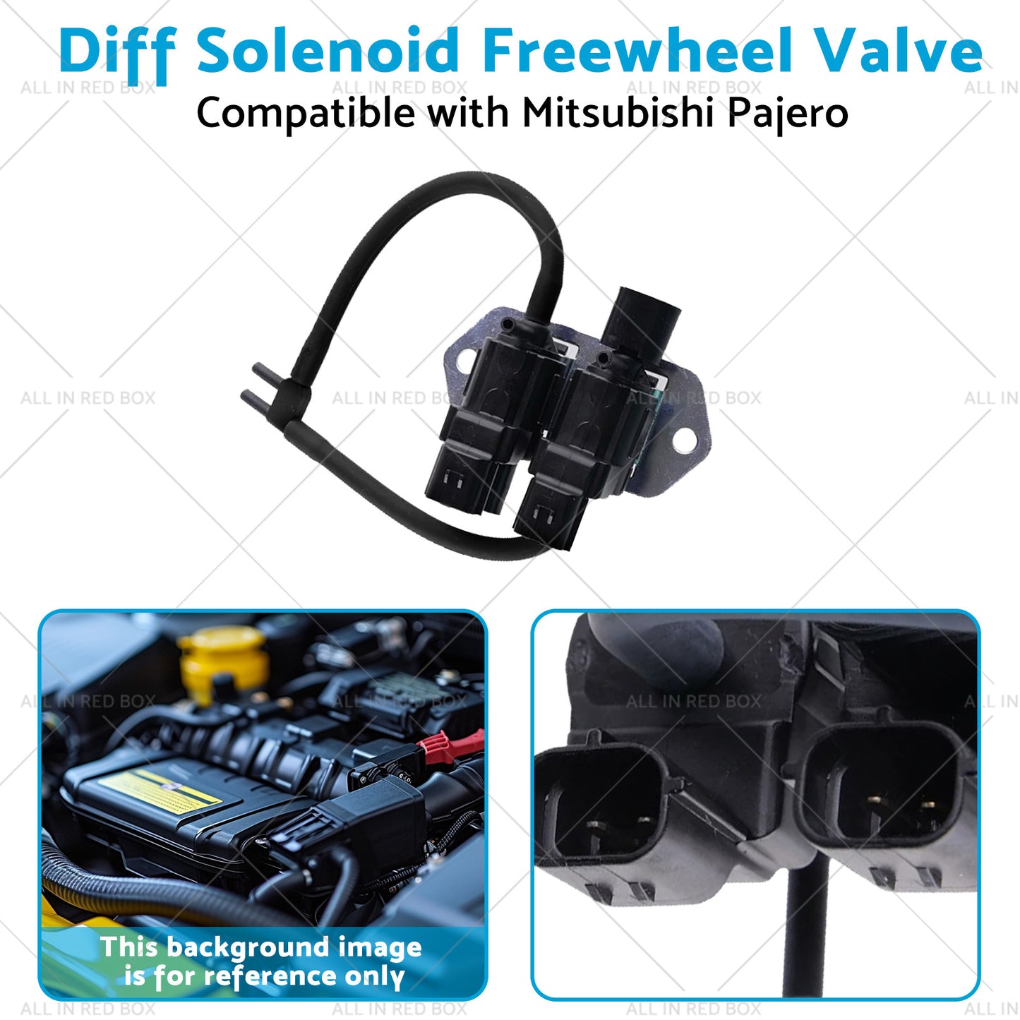 {{ Front Diff Solenoid Freewheel Valve Suitable for Mitsubishi Pajero NW NX 07-17 }} - Buy Car Parts Online at {{ Kaka Auto Parts }}.