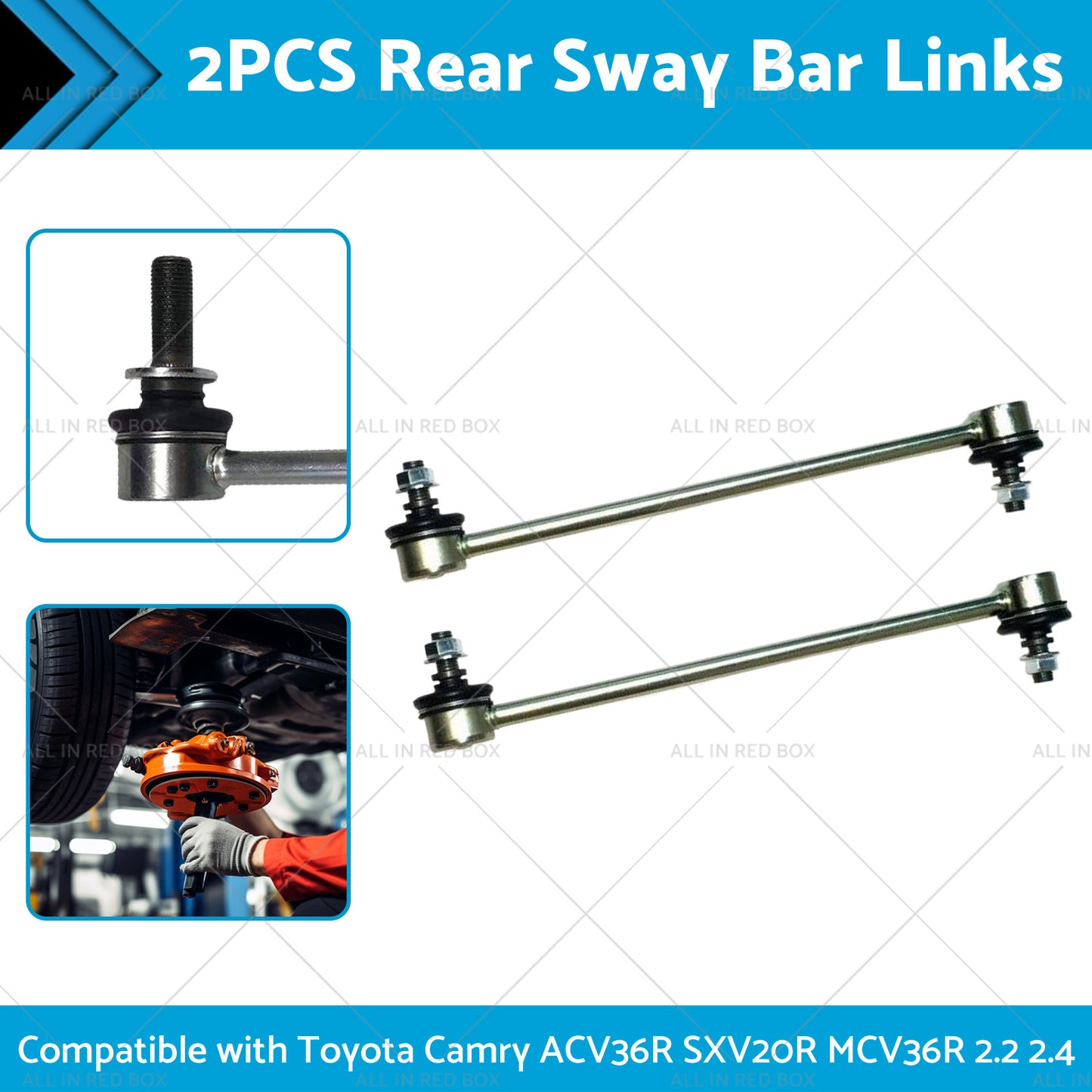 {{ 2PCS Rear Sway Bar Links Suitable for Toyota Camry ACV36R SXV20R MCV36R 2.2 2.4 }} - Buy Car Parts Online at {{ Kaka Auto Parts }}.