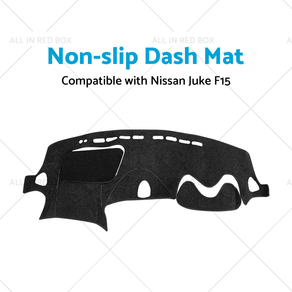 {{ Black Non-Slip Dash Mat Suitable For Nissan JUKE F15 2011-2019 Dashboard Cover }} - Buy Car Parts Online at {{ Kaka Auto Parts }}.