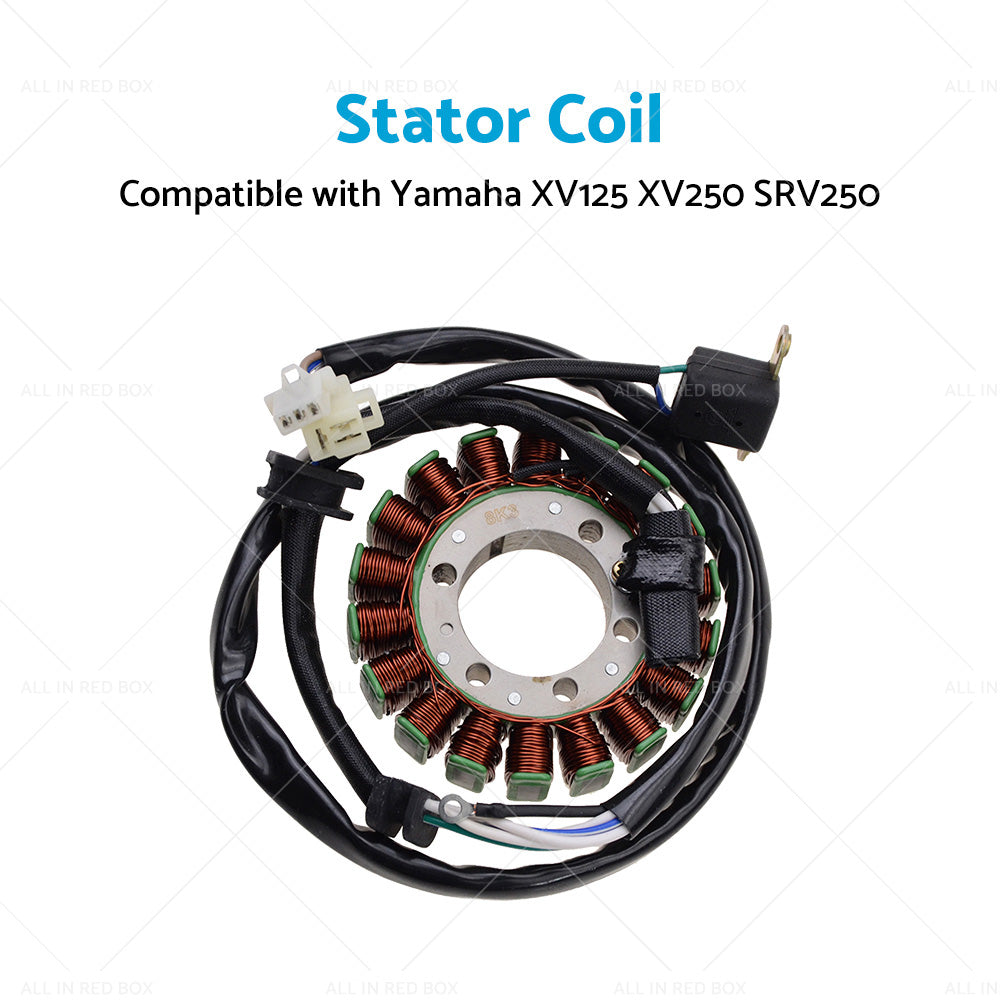 New Stator Coil Suitable For Yamaha XV125 Virago 125 XV250 SRV250 Renaissa XT600