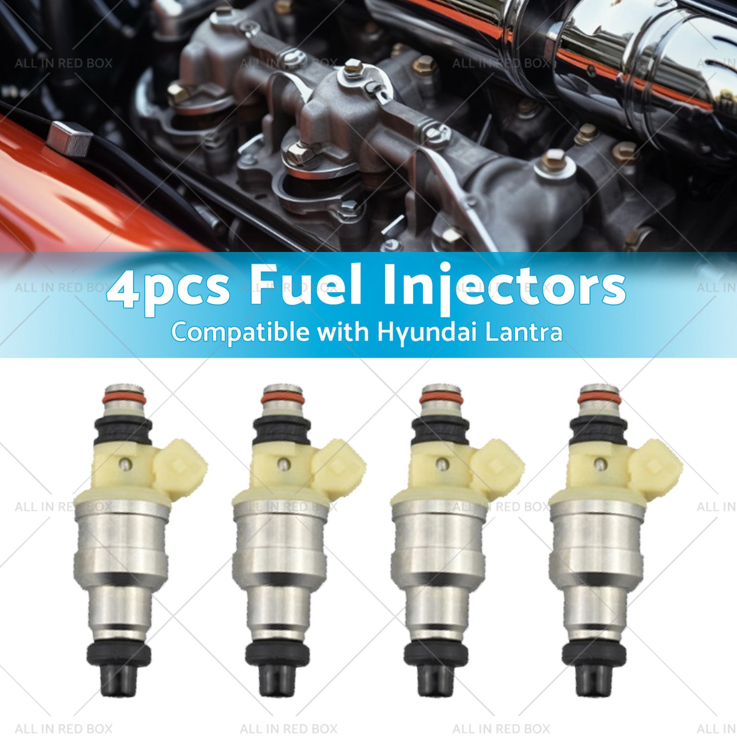 {{ 4pcs Fuel Injector Suitable For Hyundai Lantra J1 1. 6L G4CR NEW }} - Buy Car Parts Online at {{ Kaka Auto Parts }}.