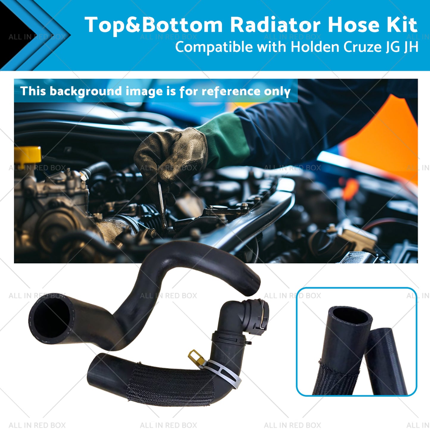 {{ Top and Bottom Radiator Hose Kit Suitable for 12-16 Holden Cruze JG JH 1. 8L Auto }} - Buy Car Parts Online at {{ Kaka Auto Parts }}.