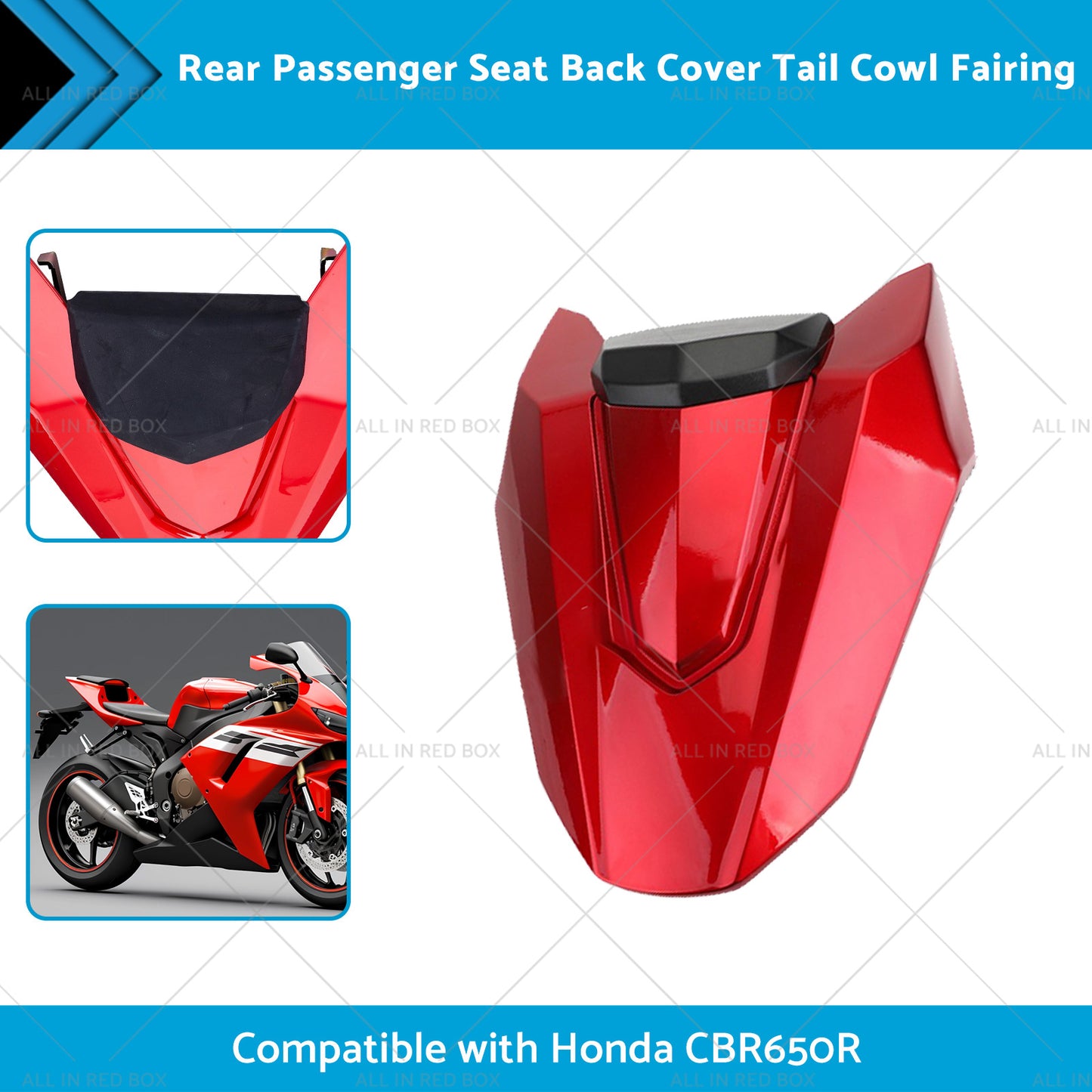 {{ Seat Back Cover Tail Cowl Fairing Rear Passenger Suitablefor Honda CBR650R 19-20 }} - Buy Car Parts Online at {{ Kaka Auto Parts }}.