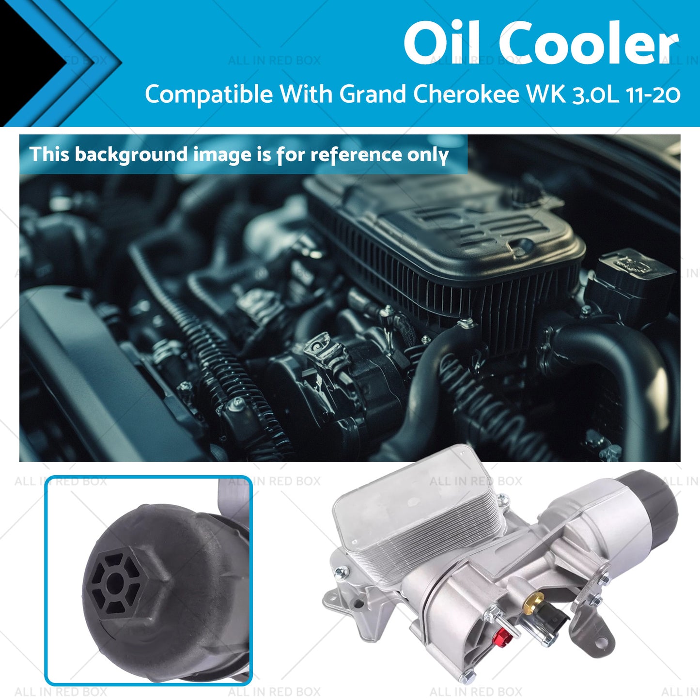 Oil Cooler Assembly Suitable For Jeep Grand Cherokee 3.0L 068269916AB 68477666AA