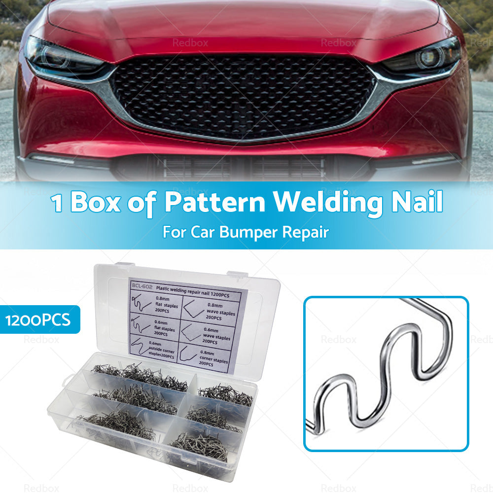 {{ 1200PCS Steel Hot Stapler Staples Repair Tools Kit For Plastic Welder Car Bumper }} - Buy Car Parts Online at {{ Kaka Auto Parts }}.
