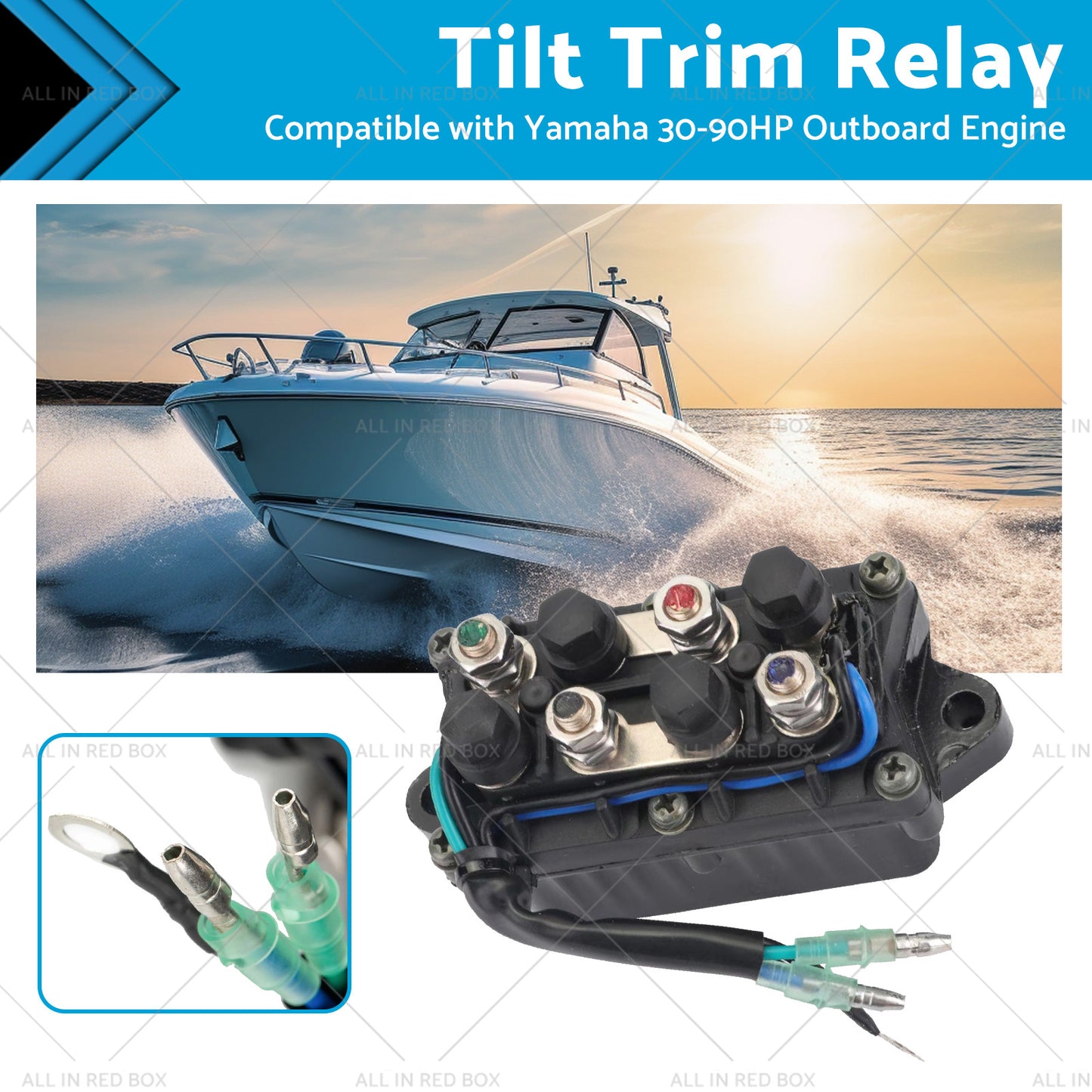 {{ 6H181950000 Tilt Trim Relay Suitable for Yamaha 30-90HP Outboard Engine 92-06 }} - Buy Car Parts Online at {{ Kaka Auto Parts }}.