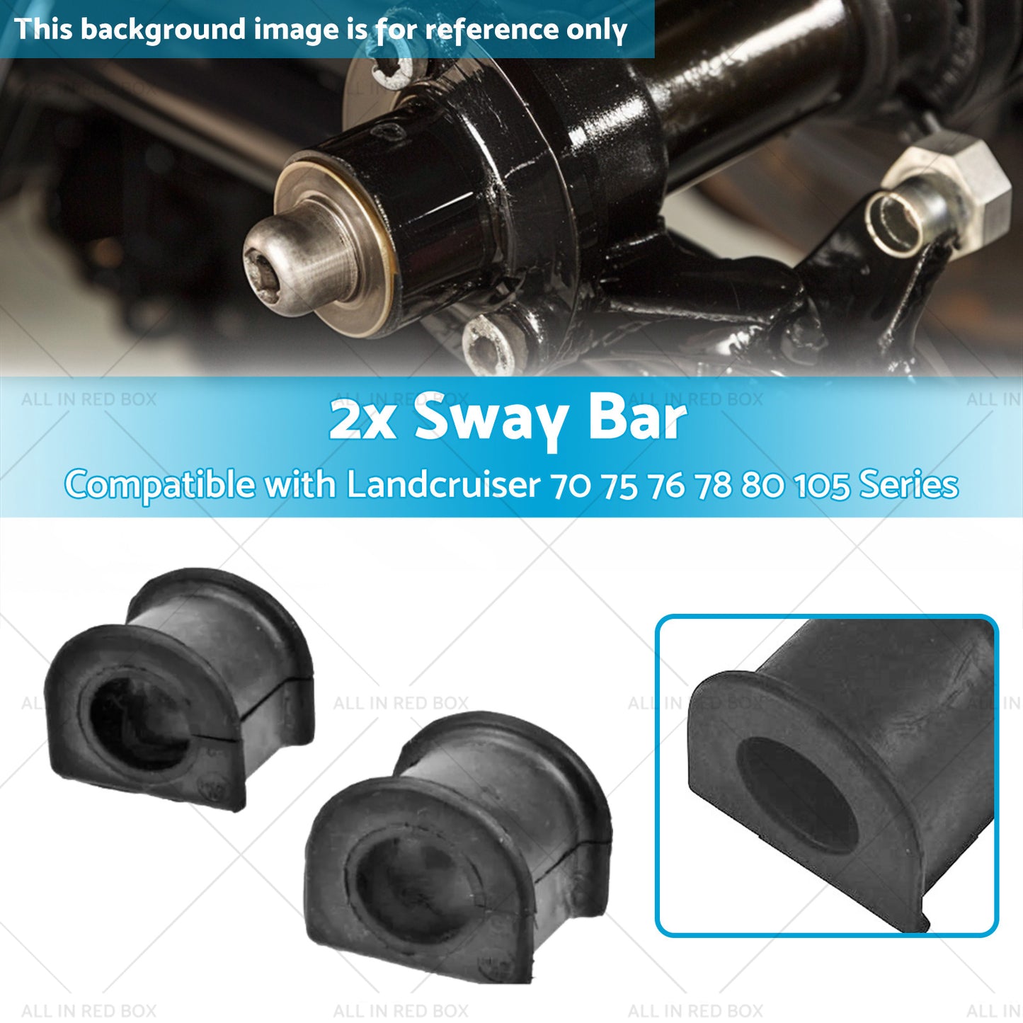 {{ 2x Sway Bars Suitable for Landcruiser 70 75 76 78 80 105 Series FJ80 HZJ80 HDJ80 }} - Buy Car Parts Online at {{ Kaka Auto Parts }}.