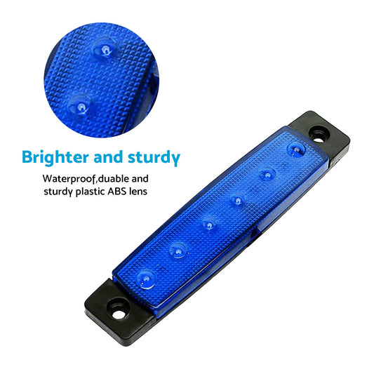 12x LED Deck Courtesy Lights Suitable For Marine Boat Stern Transom 12V Waterproof