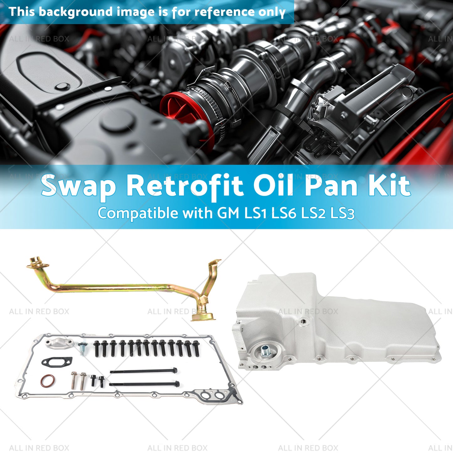 {{ Swap Retrofit Oil Pan Kit Suitable for GM LS1 LS6 LS2 LS3 302-1 1955-1987 }} - Buy Car Parts Online at {{ Kaka Auto Parts }}.