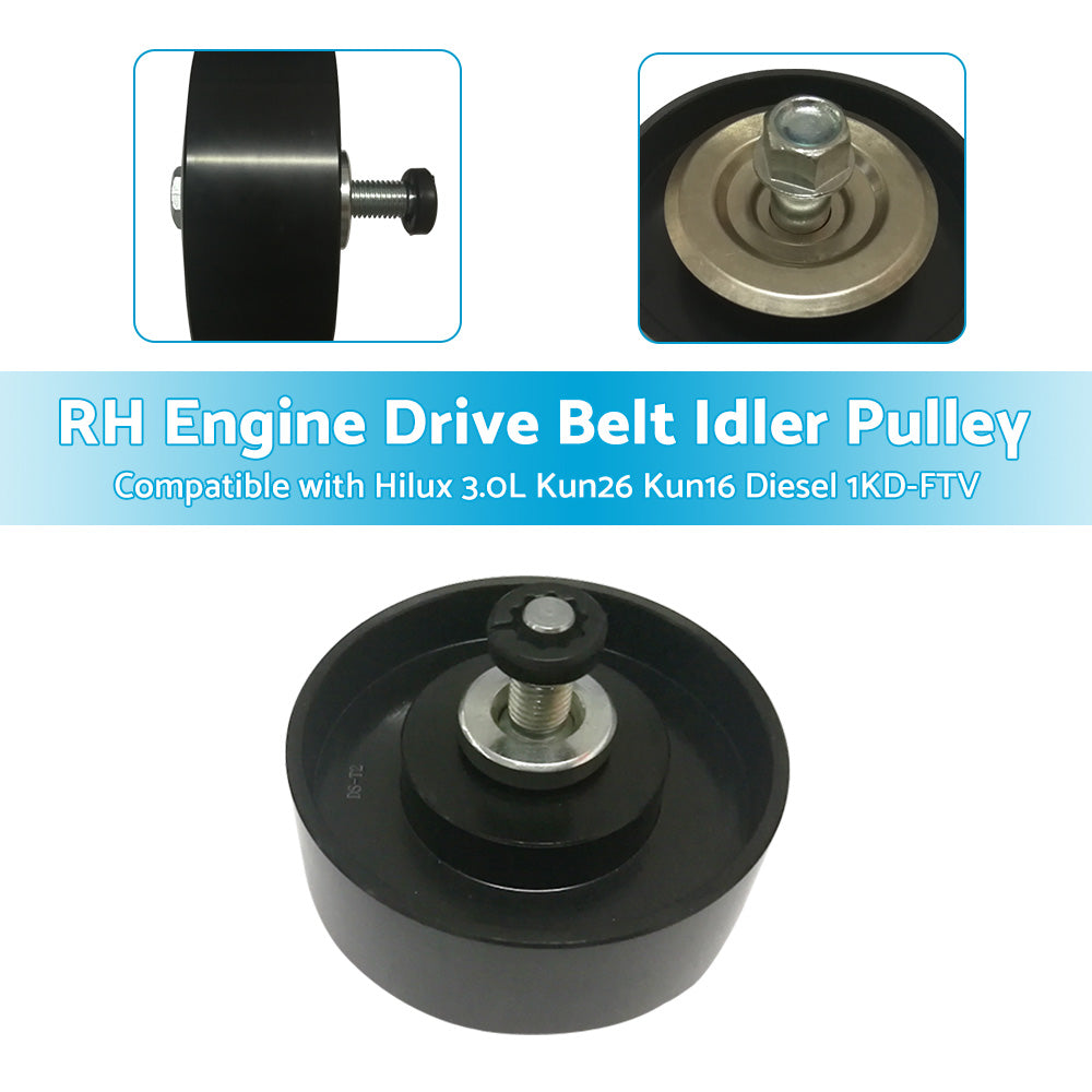 {{ Suitable For Toyota Hilux KUN16 KUN26 3. 0L Turbo Diesel Drive Belt Idler Pulley }} - Buy Car Parts Online at {{ Kaka Auto Parts }}.