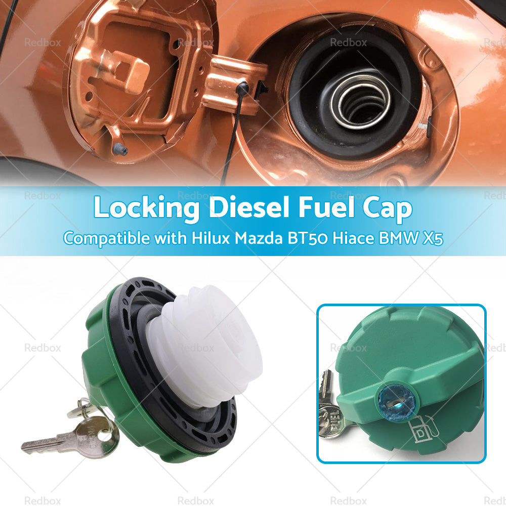 Diesel Fuel Cap w or Key Suitable For Hilux Mazda BT50 Landcruiser Ranger Triton