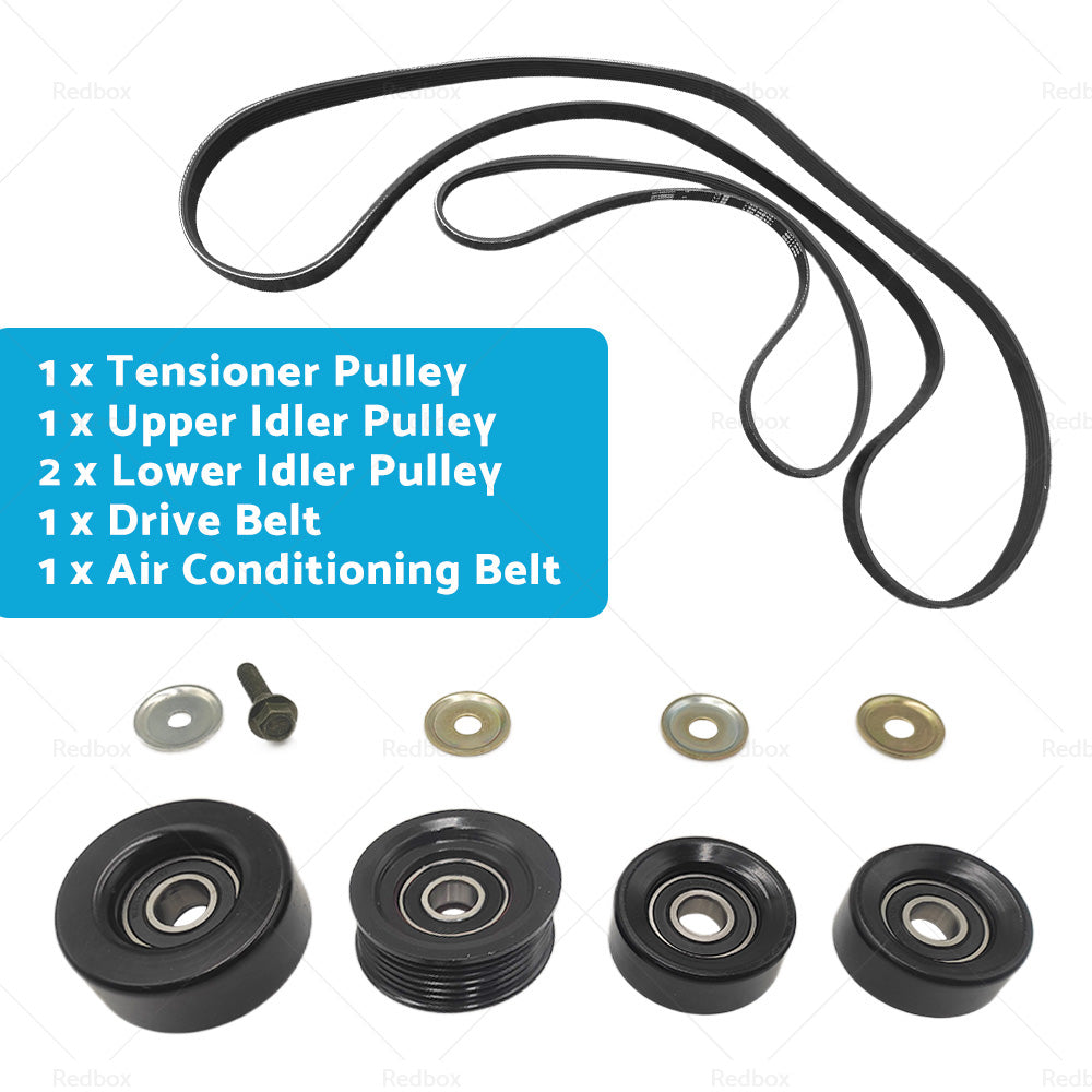 Belt Idler and Pulley Kit Fit For Holden Commodore VT VX VU VY VZ V8 LS1 LS2 GEN3