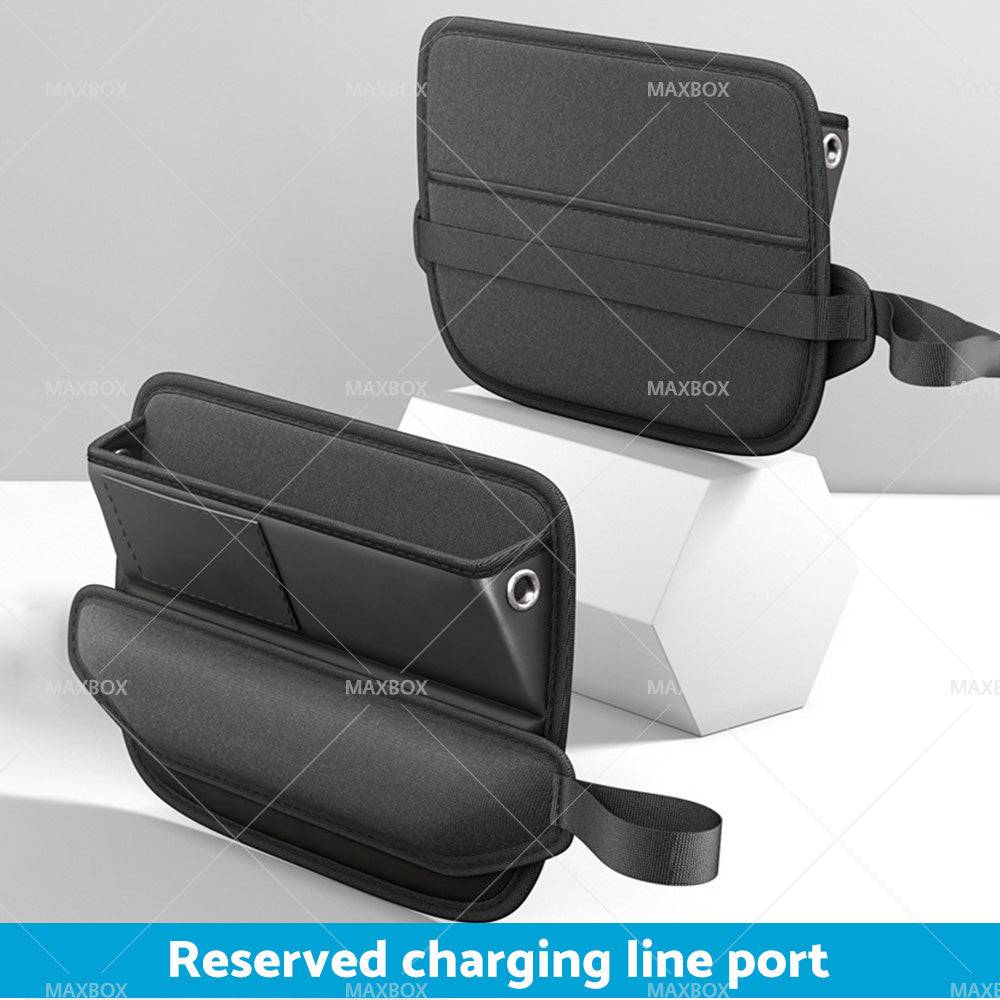 {{ Car Seat Gap Storage Bag Organizer PU Leather With Exclusive Charging Cable Hole }} - Buy Car Parts Online at {{ Kaka Auto Parts }}.