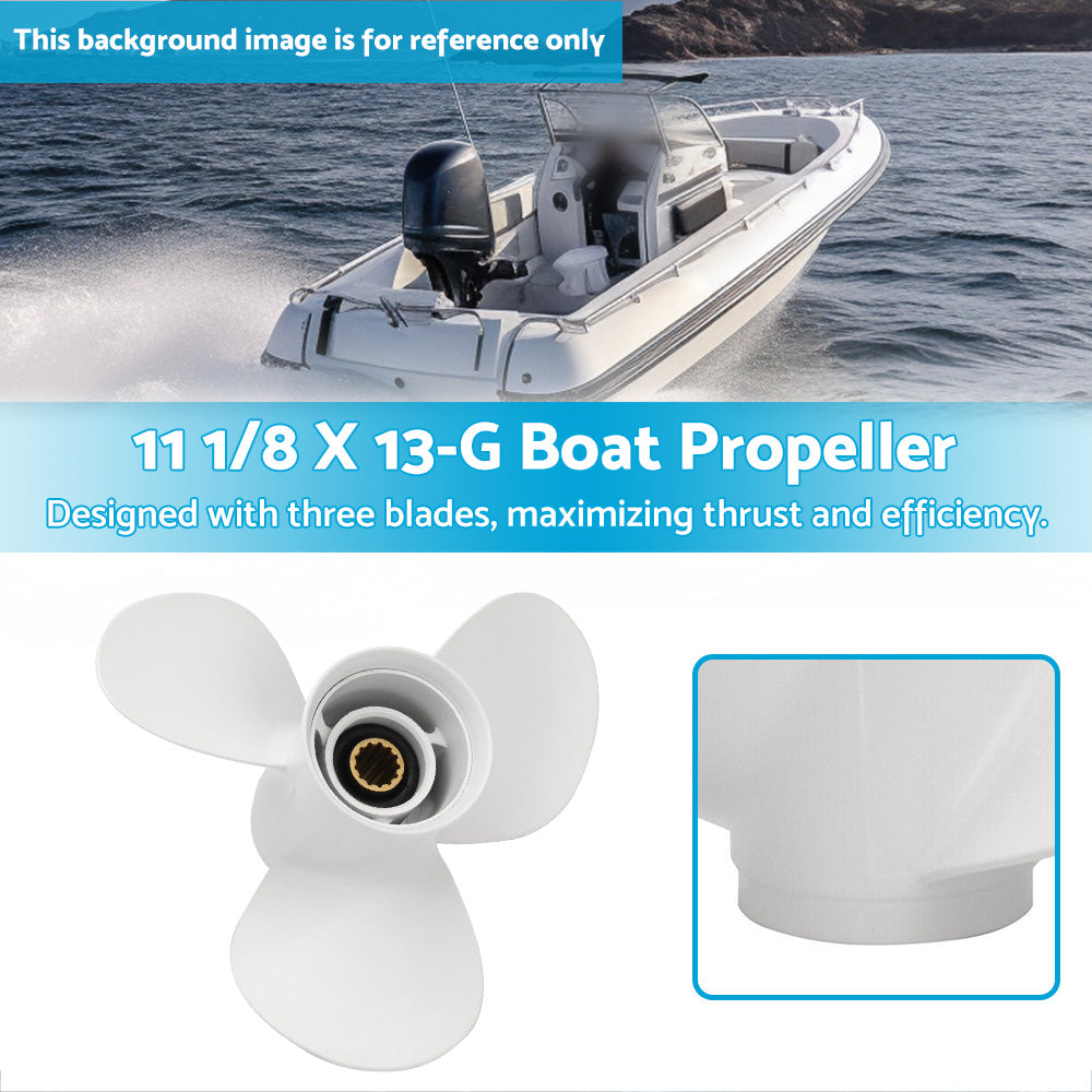 Boat Propeller 11 1 or 8 X 13-G Outboard Motor 3 Blade Suitable For Yamaha 30-60HP