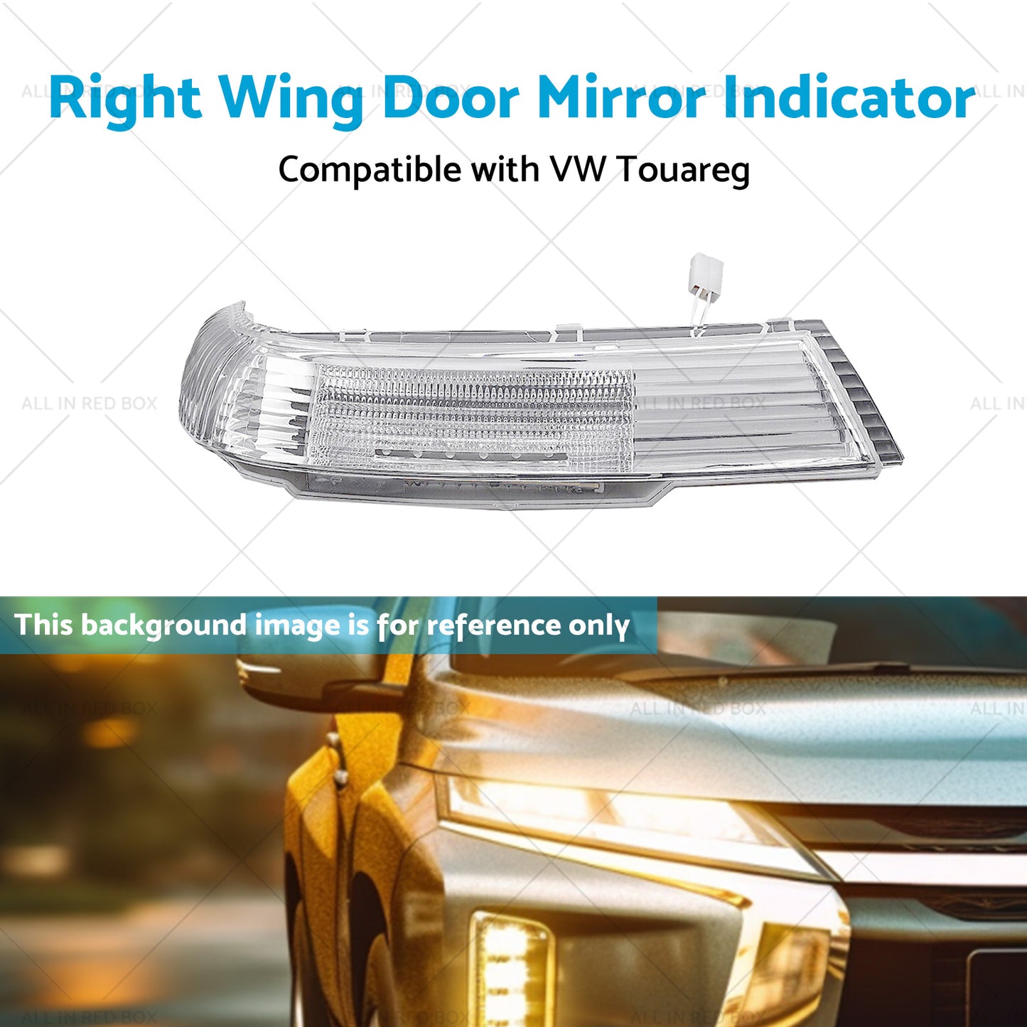 {{ Front Right Wing Door Mirror Indicator Suitable for VW Touareg 7L 09 or 03-11 or 06 }} - Buy Car Parts Online at {{ Kaka Auto Parts }}.