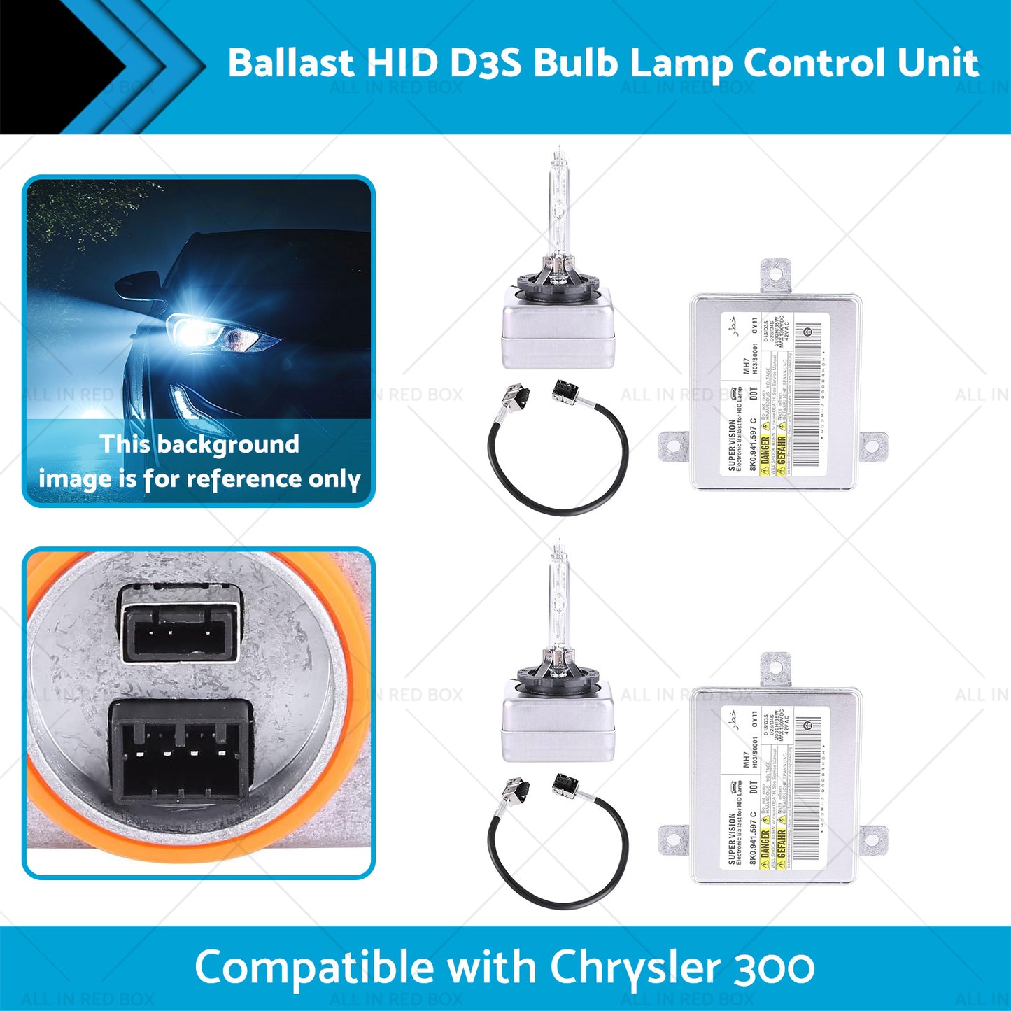{{ 68170821AA Ballast HID D3S Bulb Lamp Control Unit Suitablefor Chrysler 300 11-21 }} - Buy Car Parts Online at {{ Kaka Auto Parts }}.